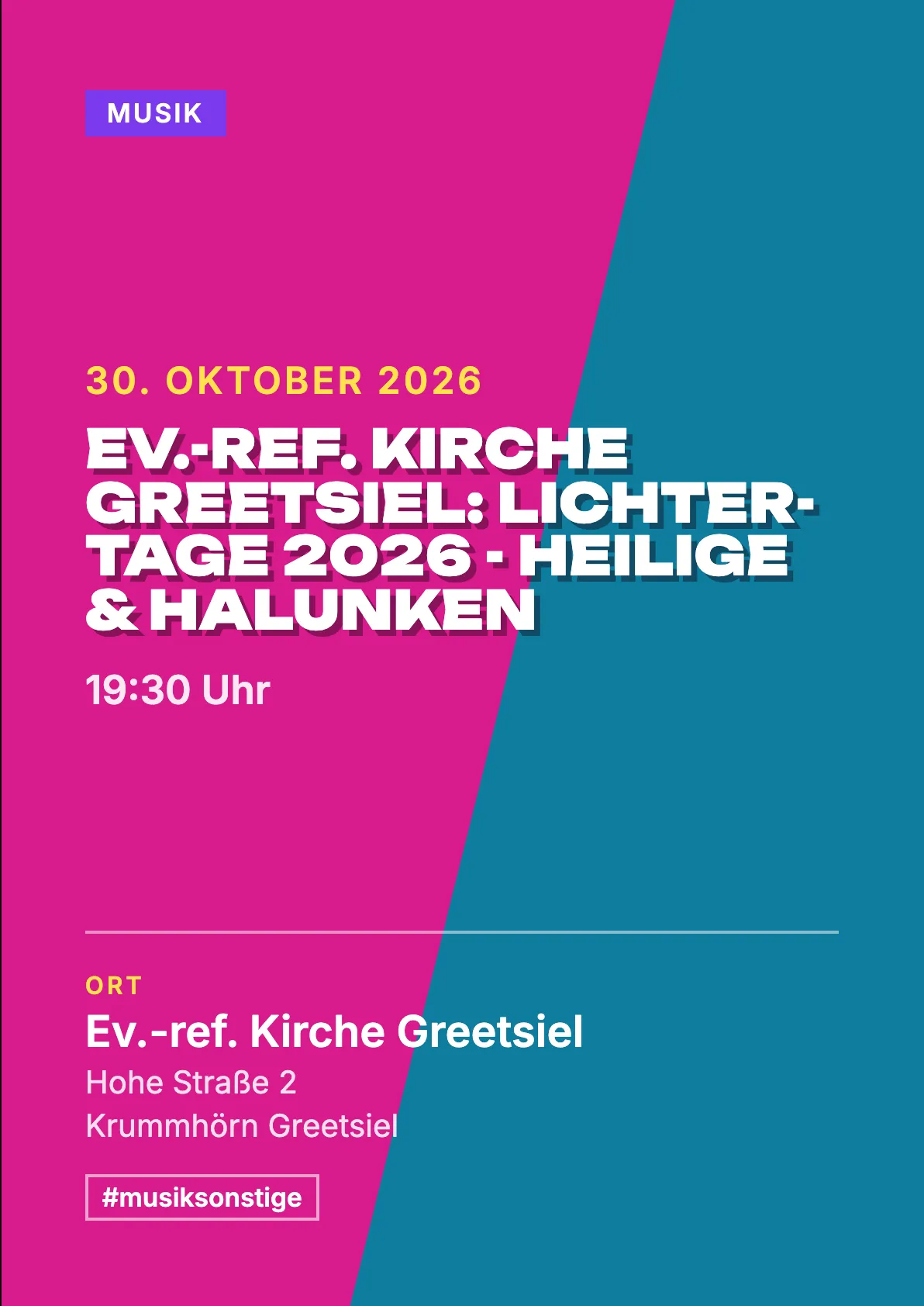 Veranstaltungsflyer