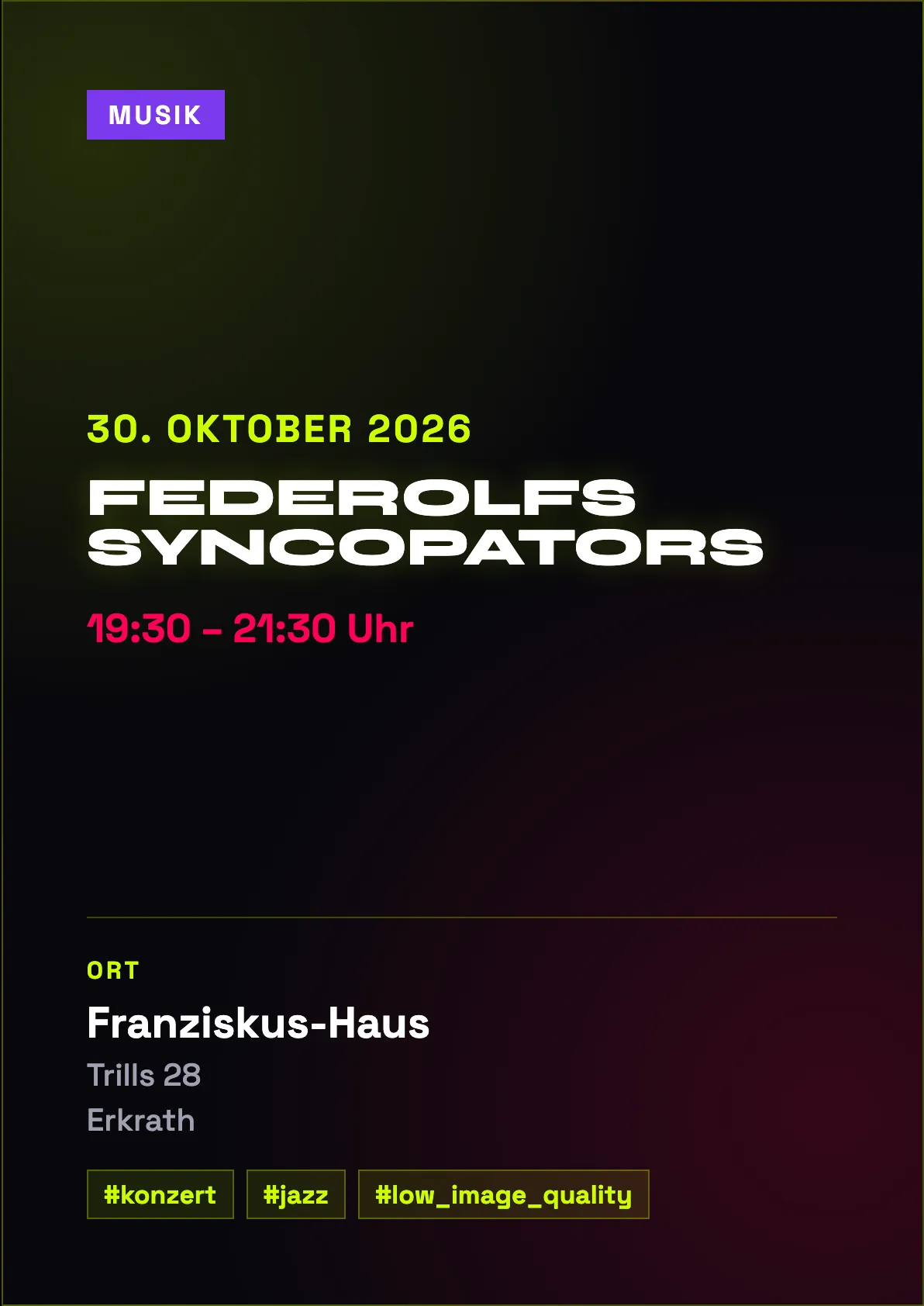 Veranstaltungsflyer