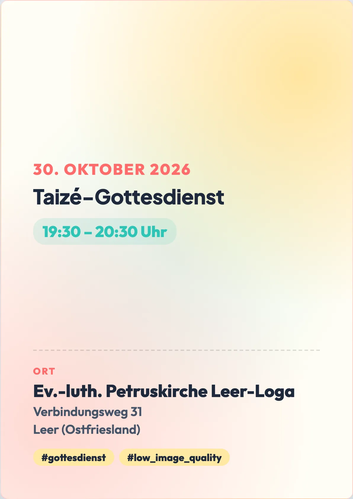 Veranstaltungsflyer