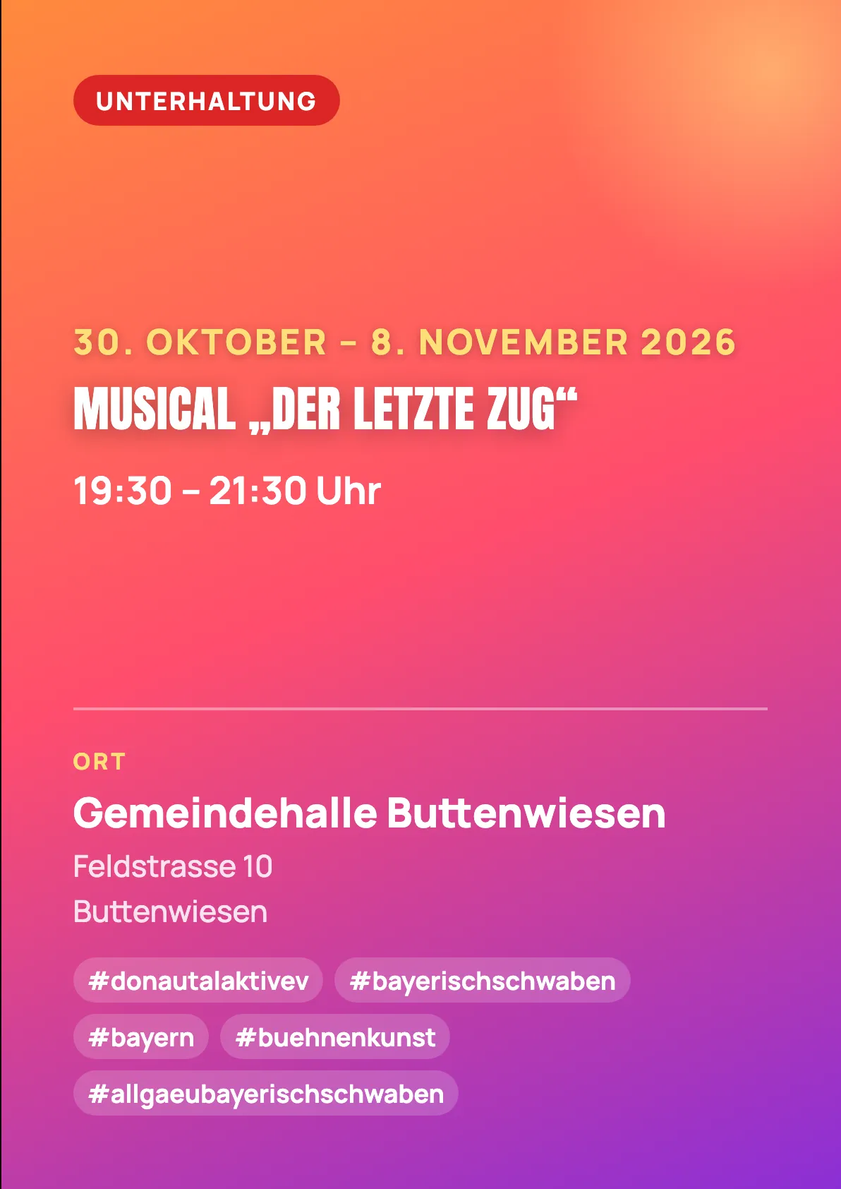 Veranstaltungsflyer