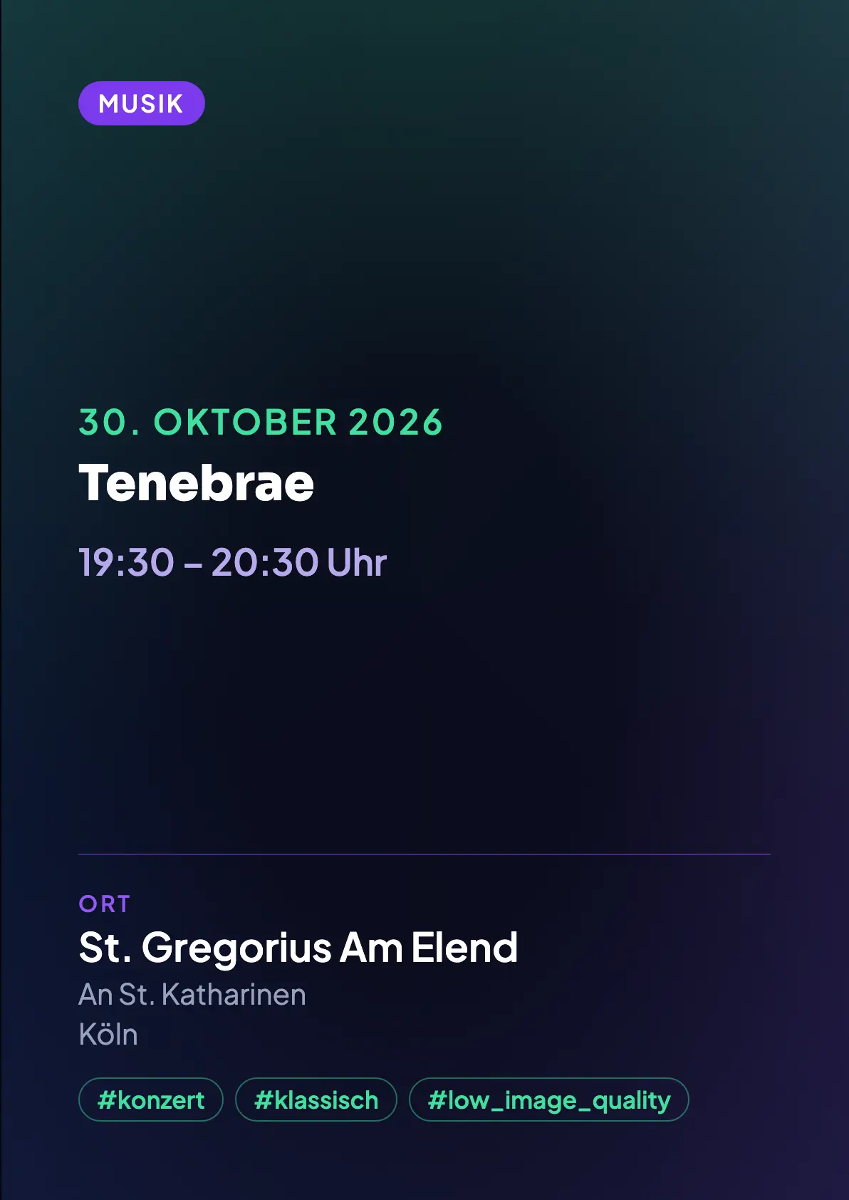 Veranstaltungsflyer