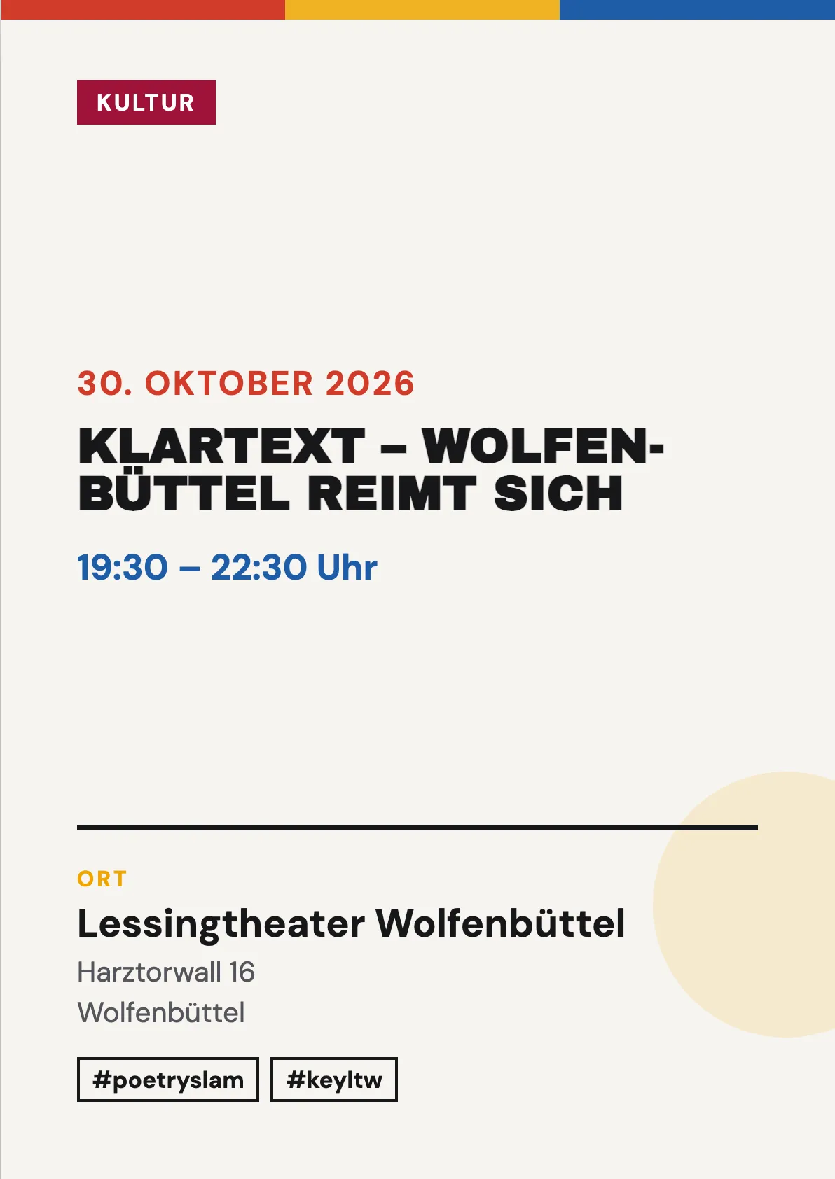 Veranstaltungsflyer