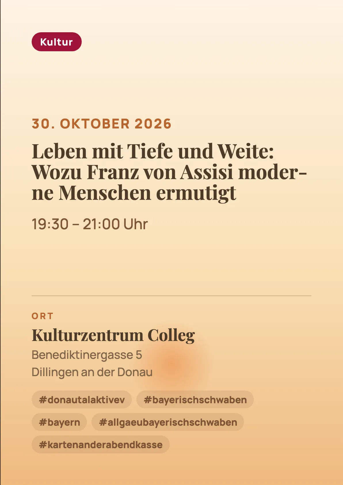 Veranstaltungsflyer