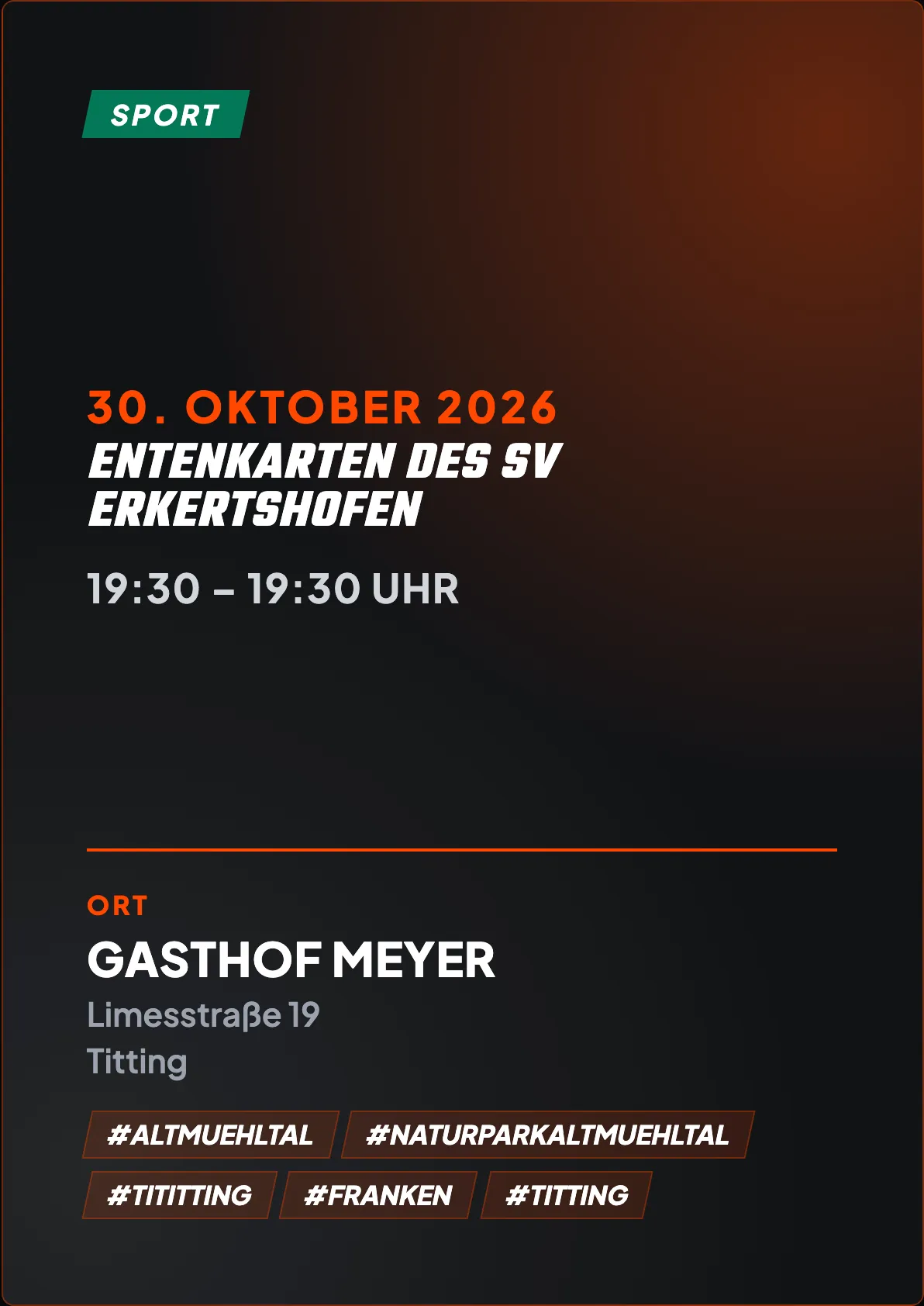 Veranstaltungsflyer