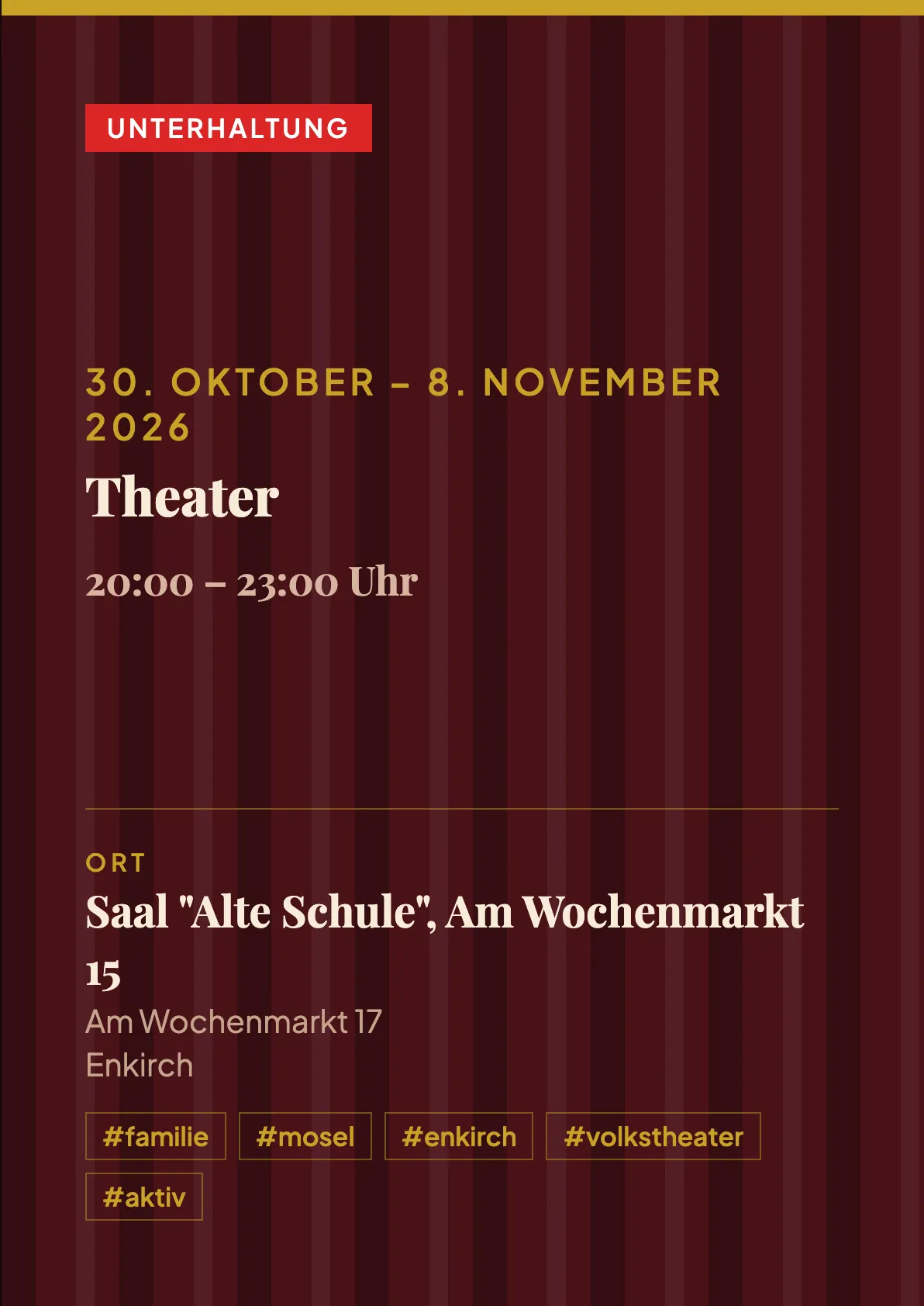 Veranstaltungsflyer