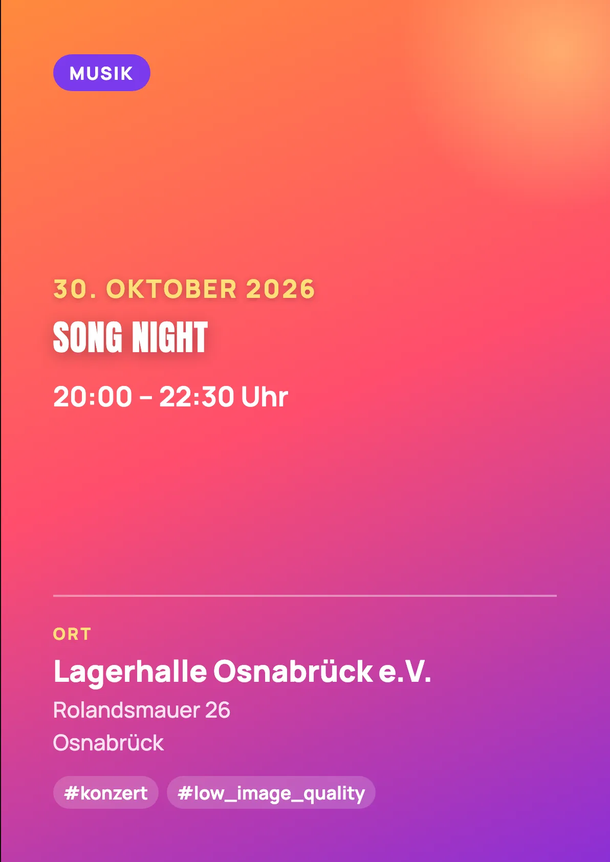 Veranstaltungsflyer