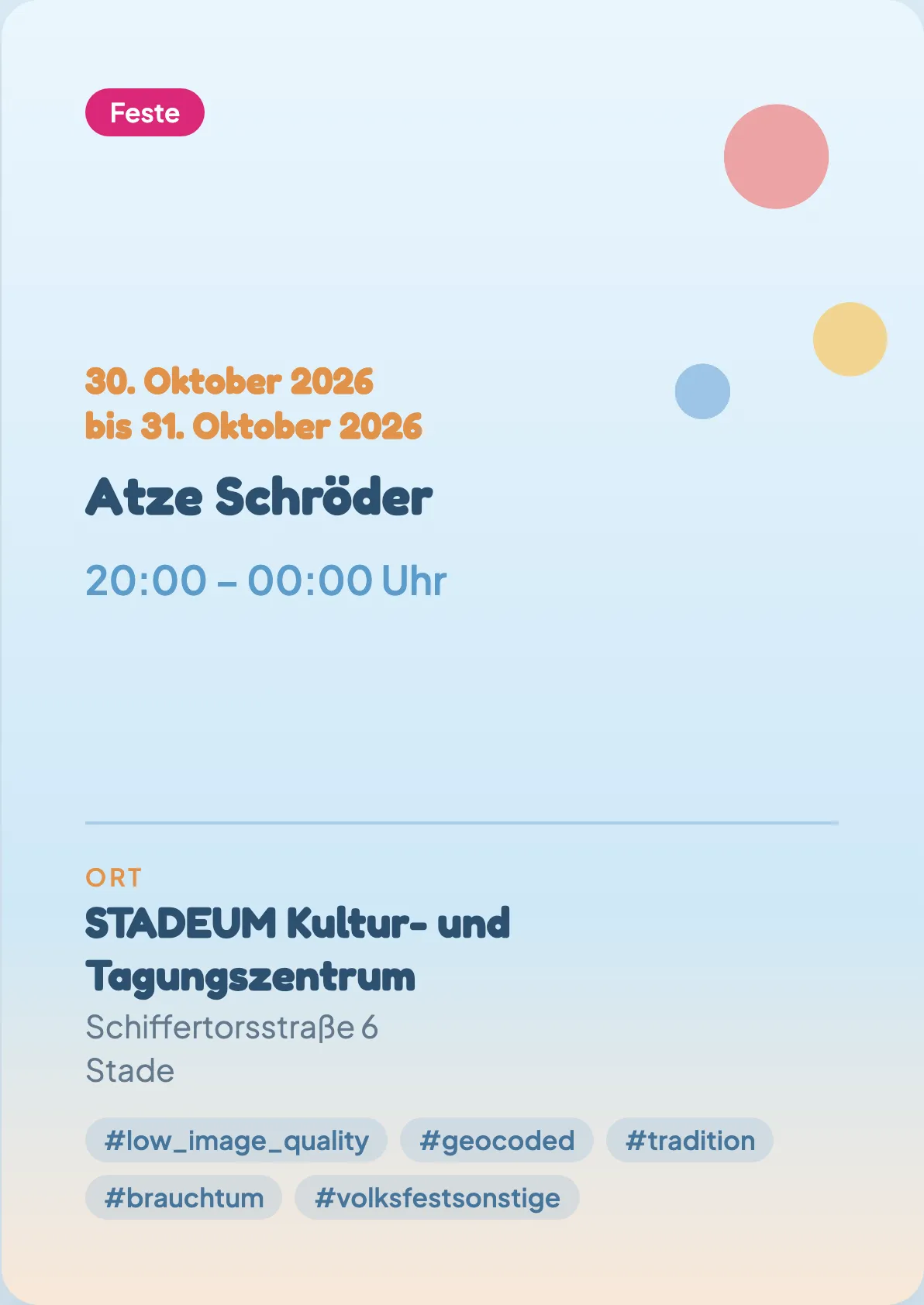 Veranstaltungsflyer