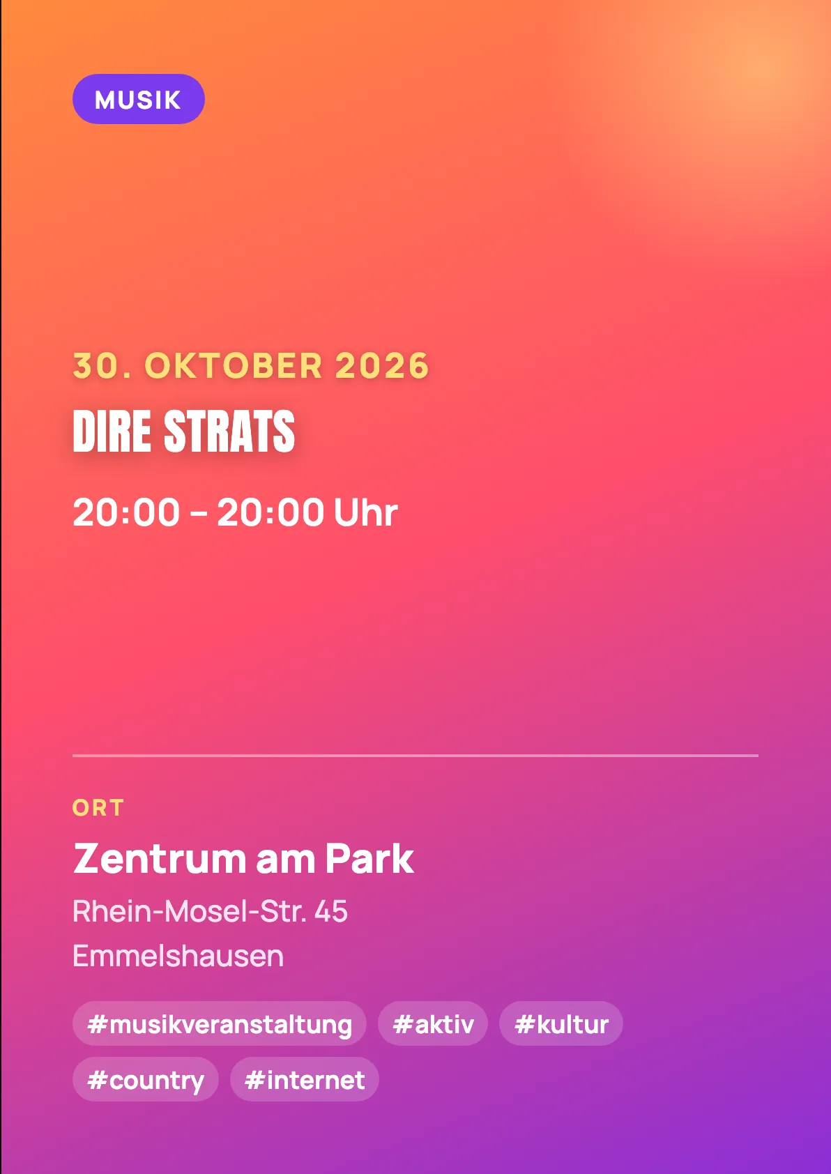 Veranstaltungsflyer