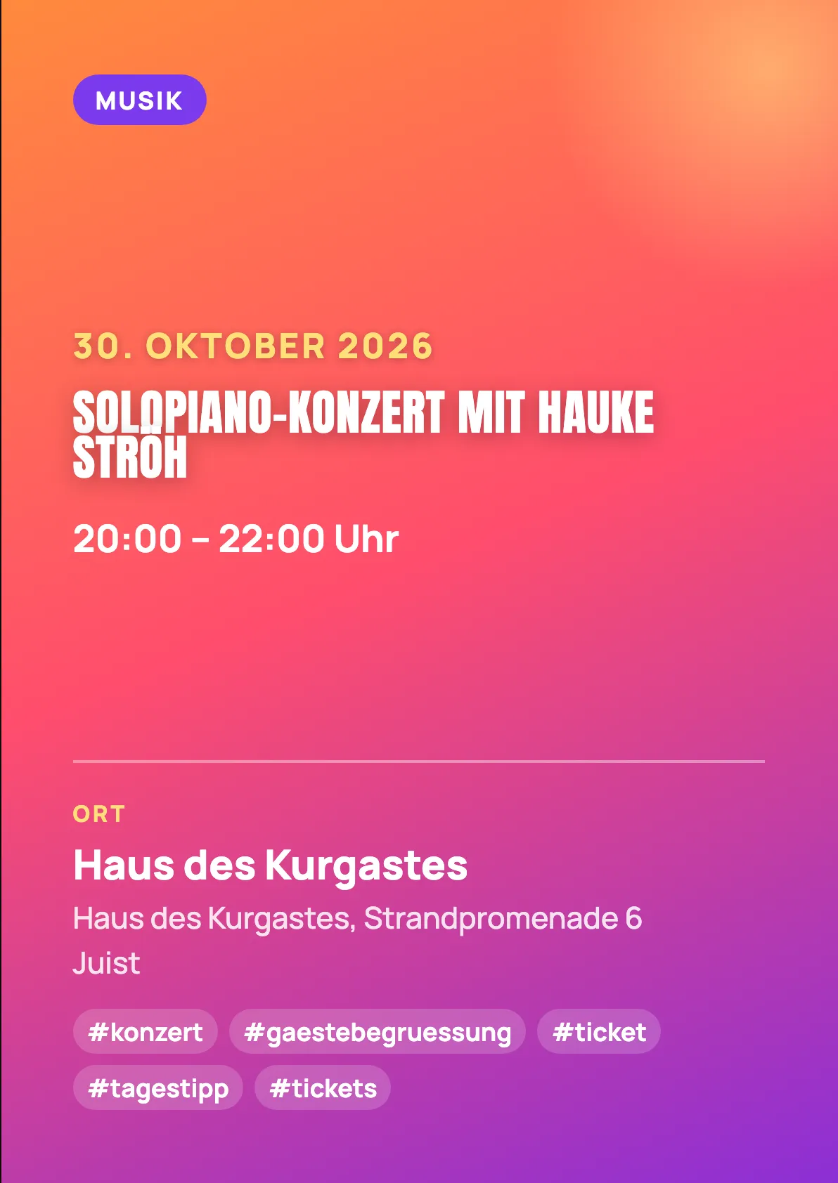 Veranstaltungsflyer