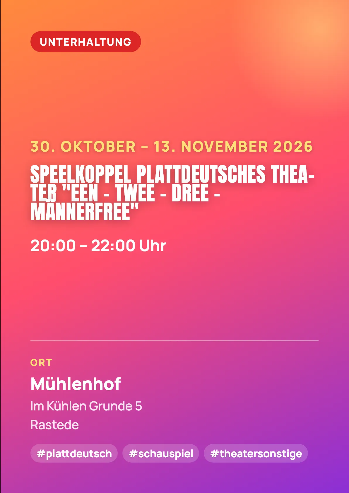 Veranstaltungsflyer