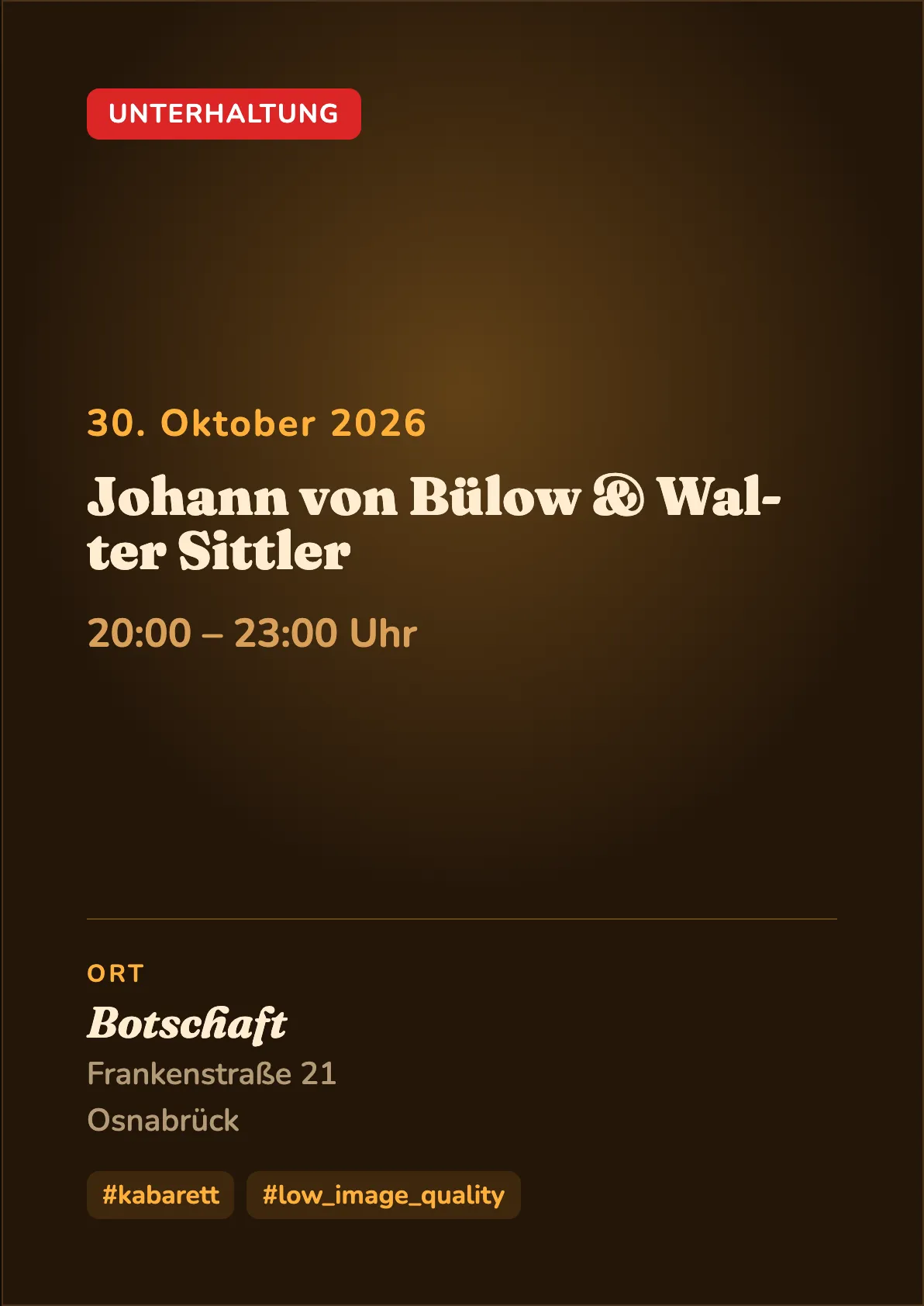 Veranstaltungsflyer