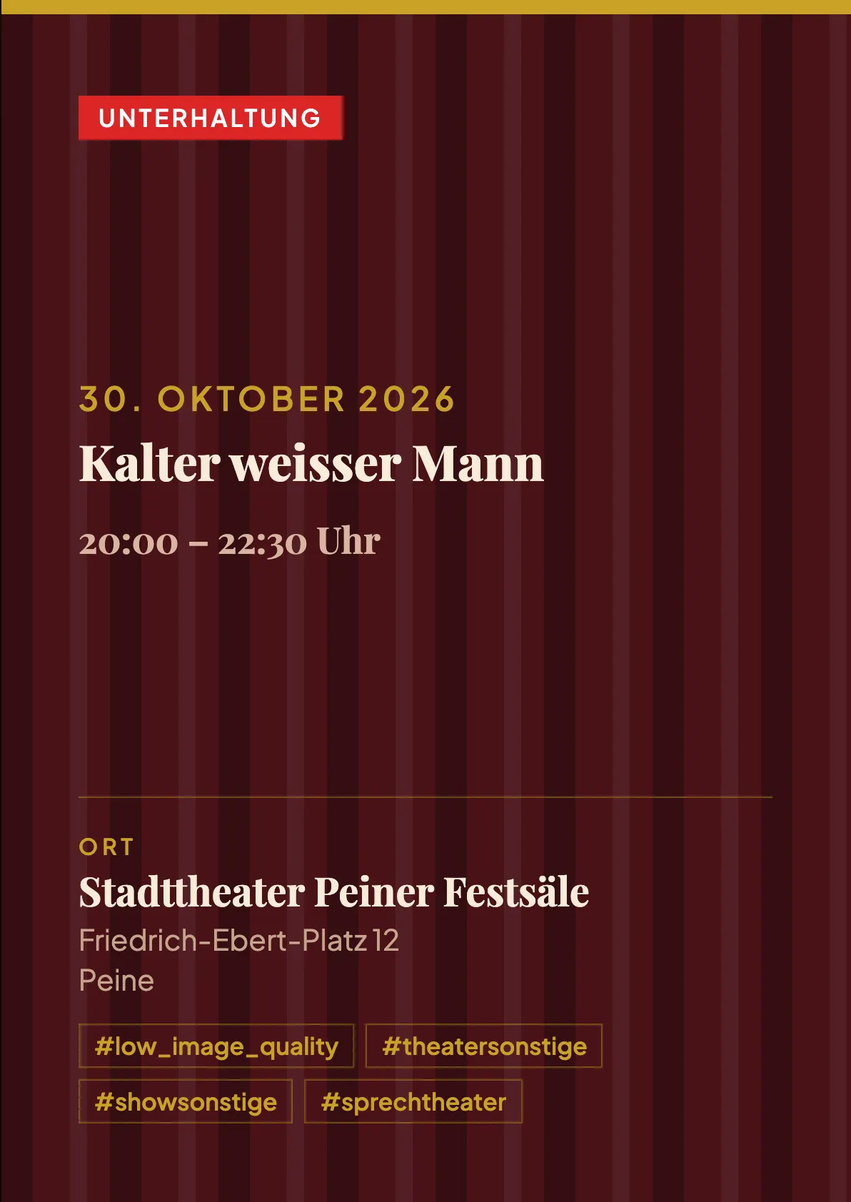 Veranstaltungsflyer