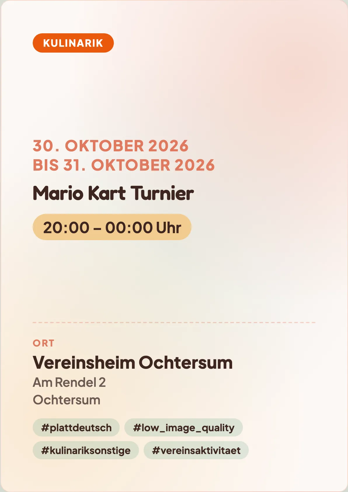 Veranstaltungsflyer