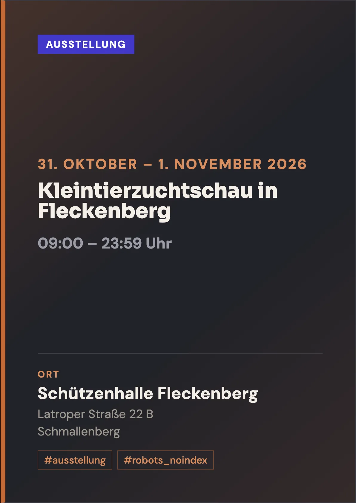 Veranstaltungsflyer
