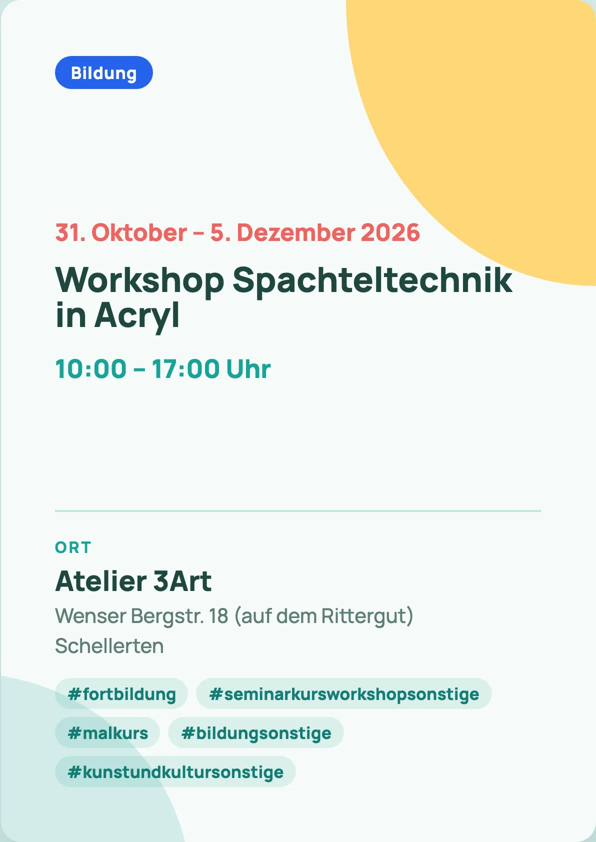 Veranstaltungsflyer