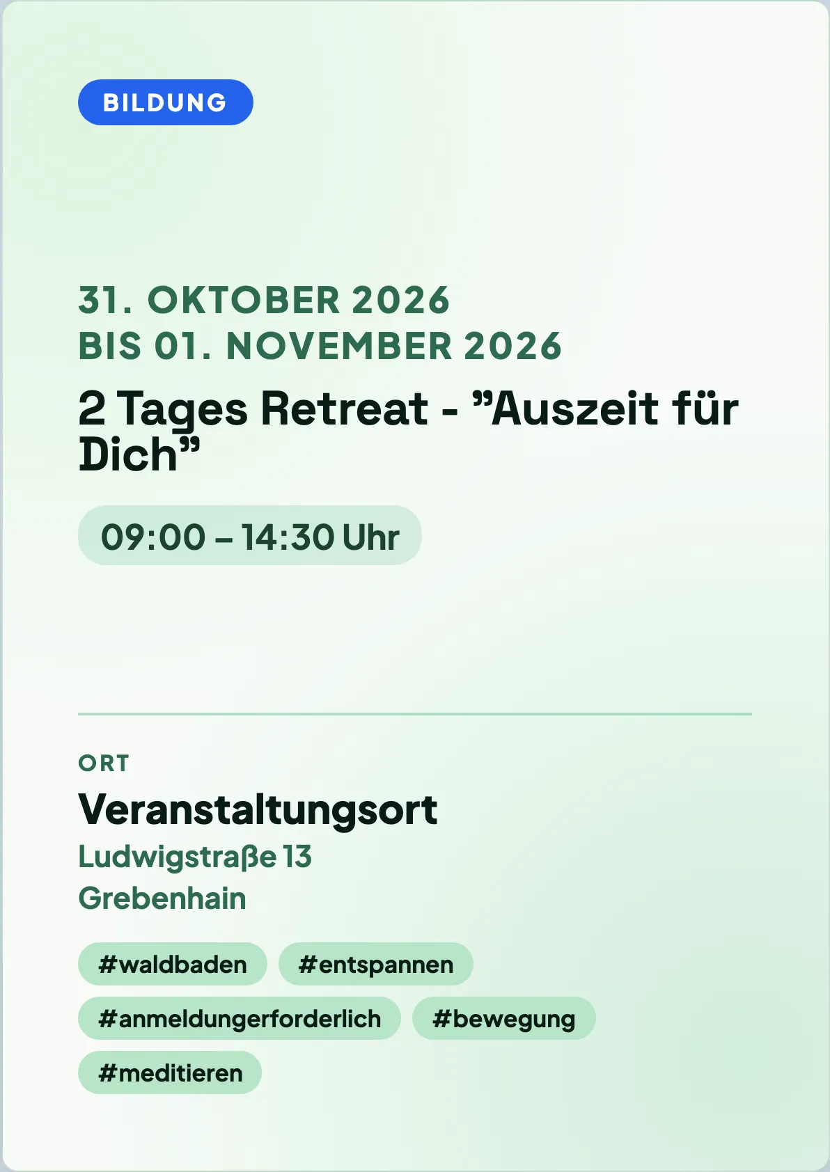 Veranstaltungsflyer