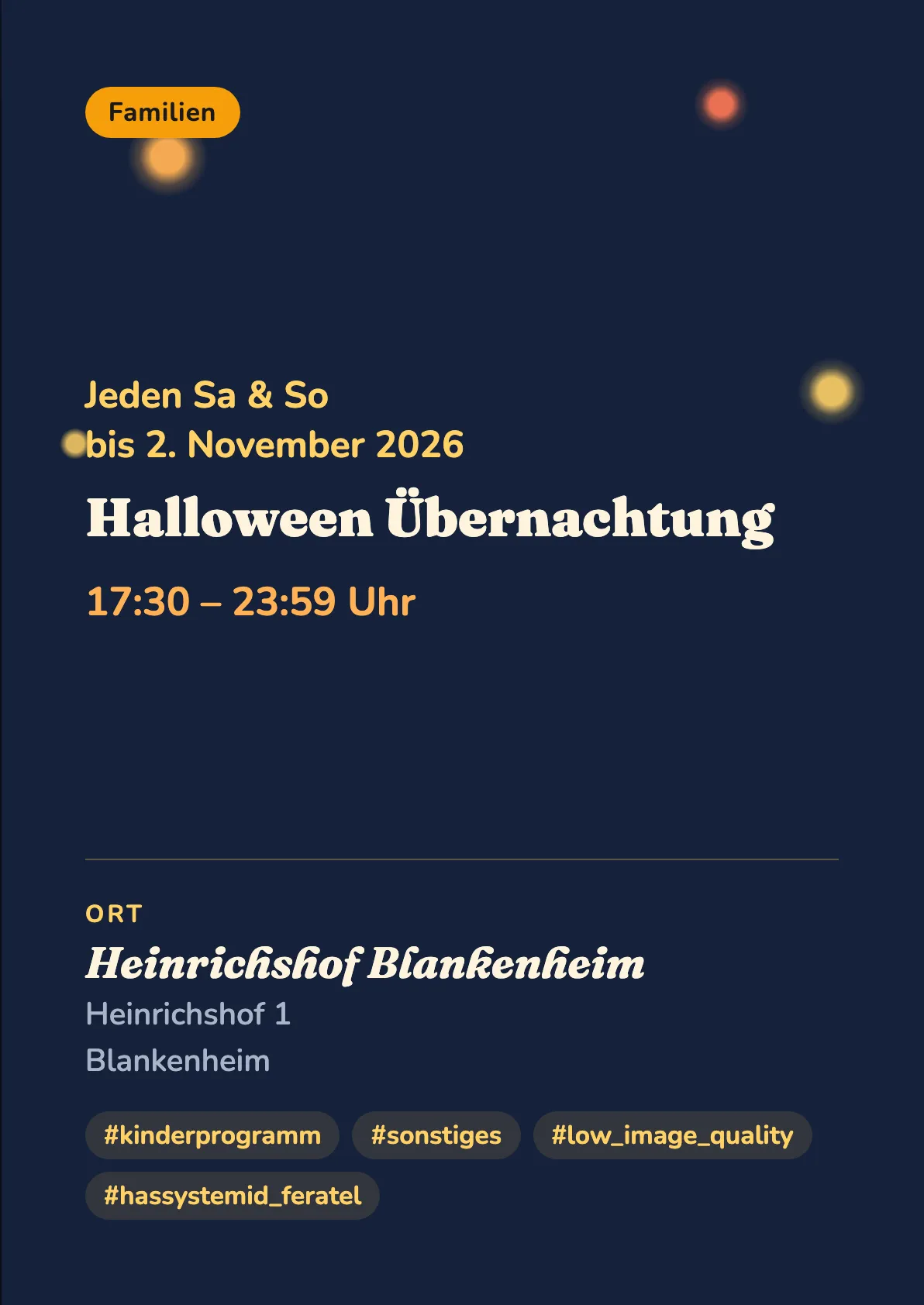Veranstaltungsflyer