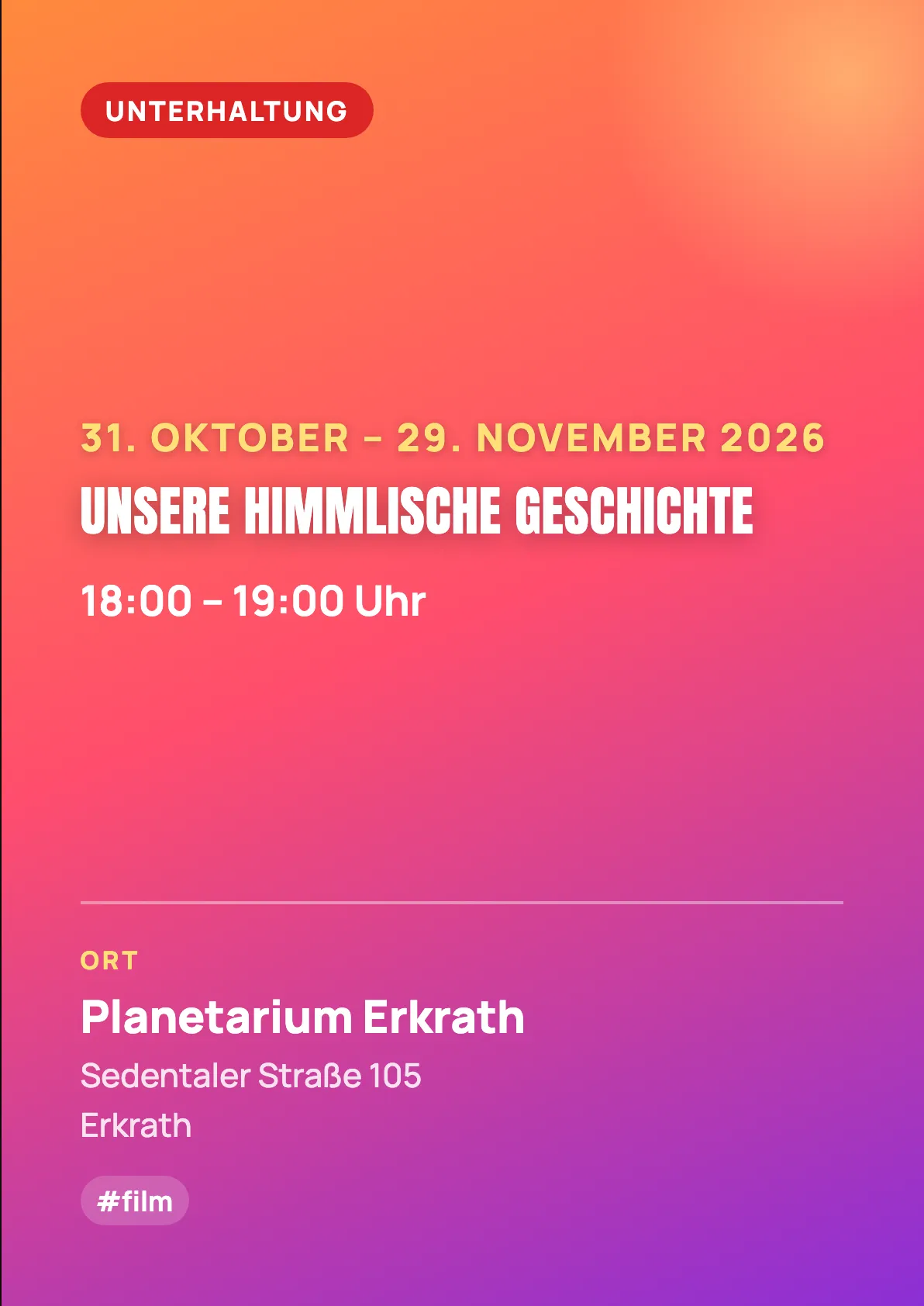 Veranstaltungsflyer