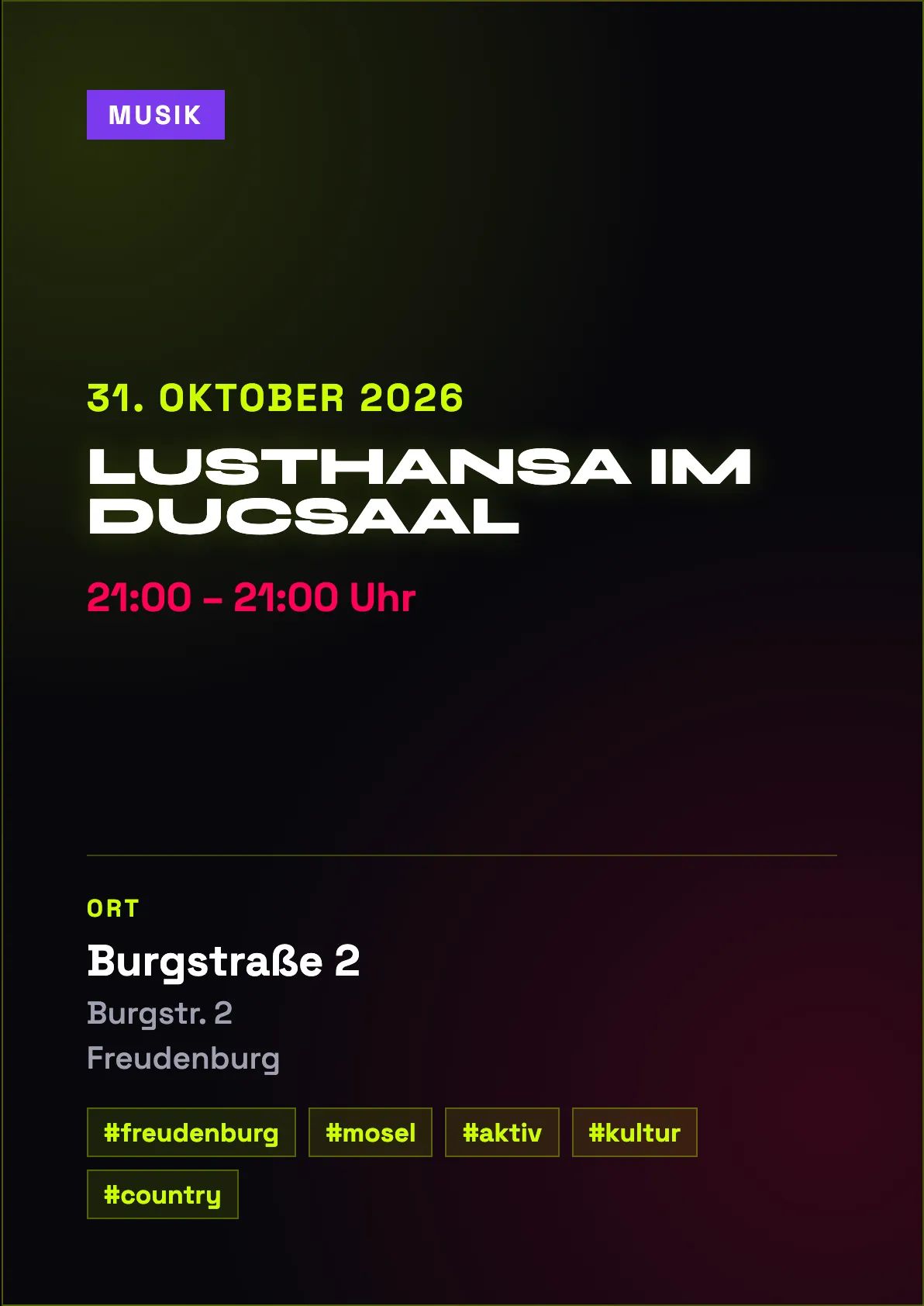 Veranstaltungsflyer