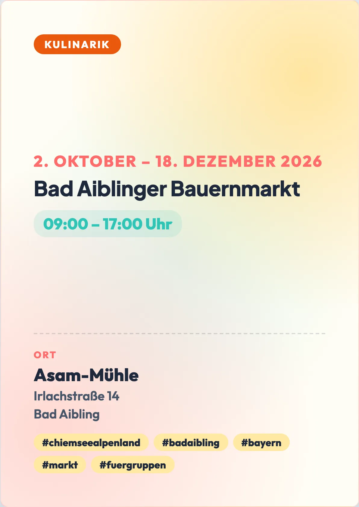 Veranstaltungsflyer