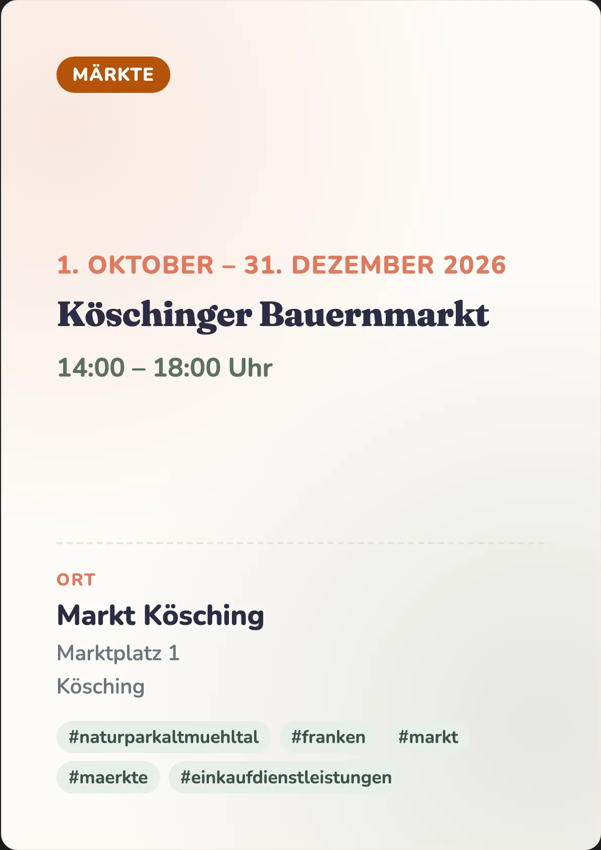 Veranstaltungsflyer