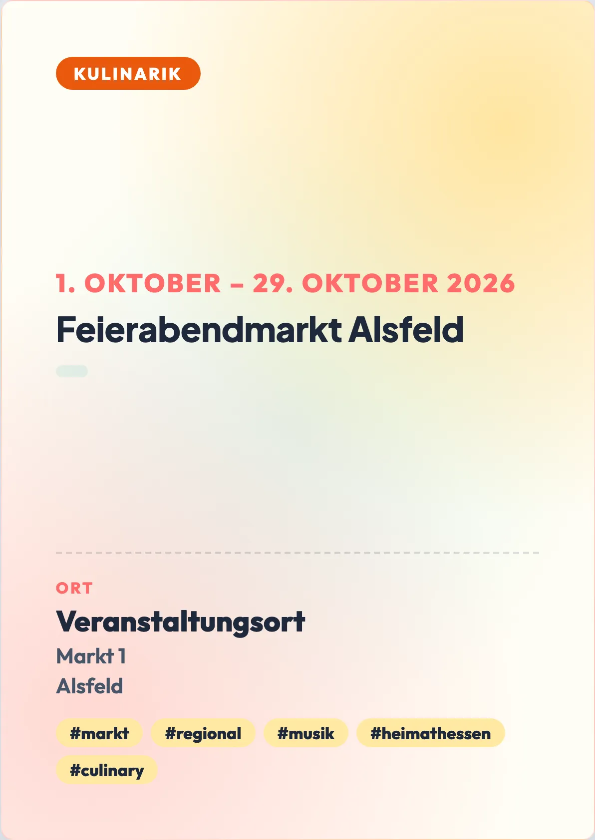 Veranstaltungsflyer