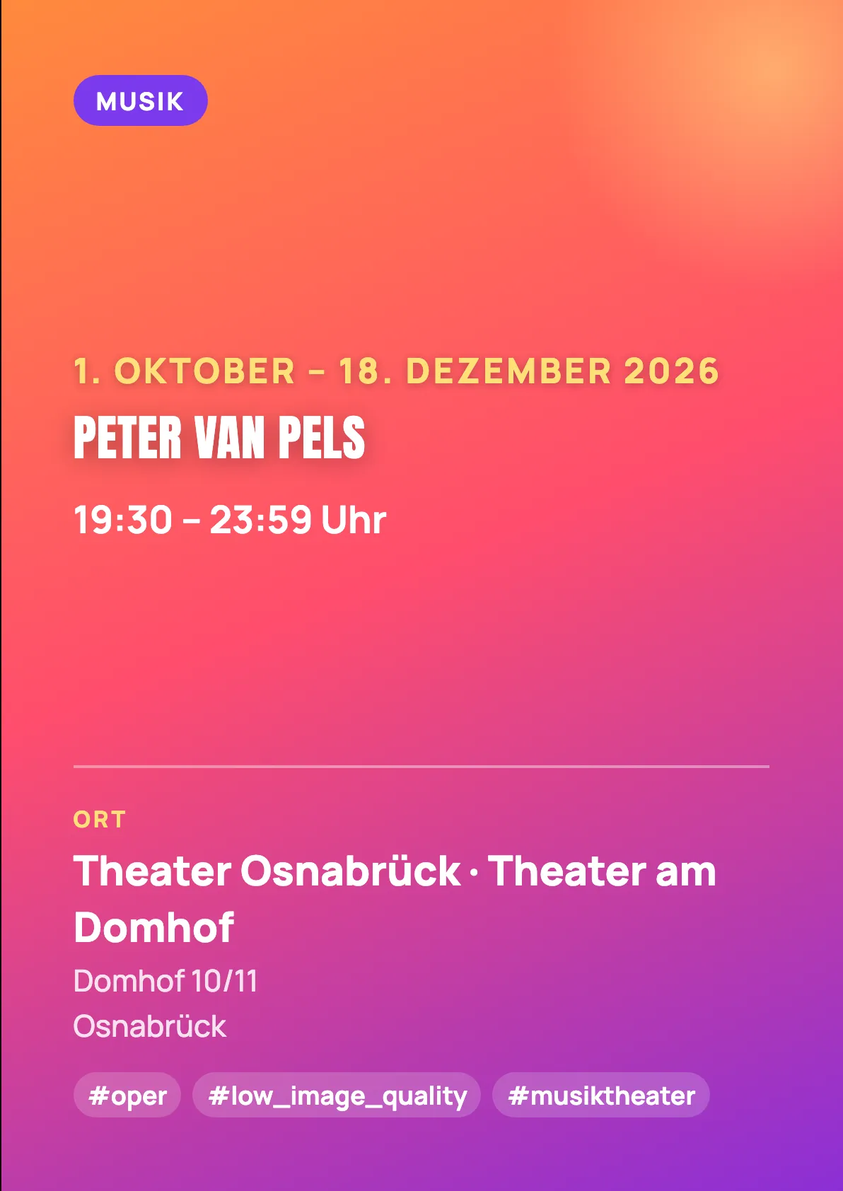Veranstaltungsflyer