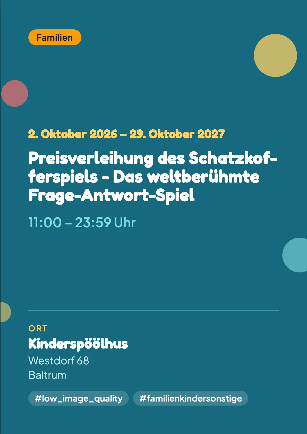 Veranstaltungsflyer