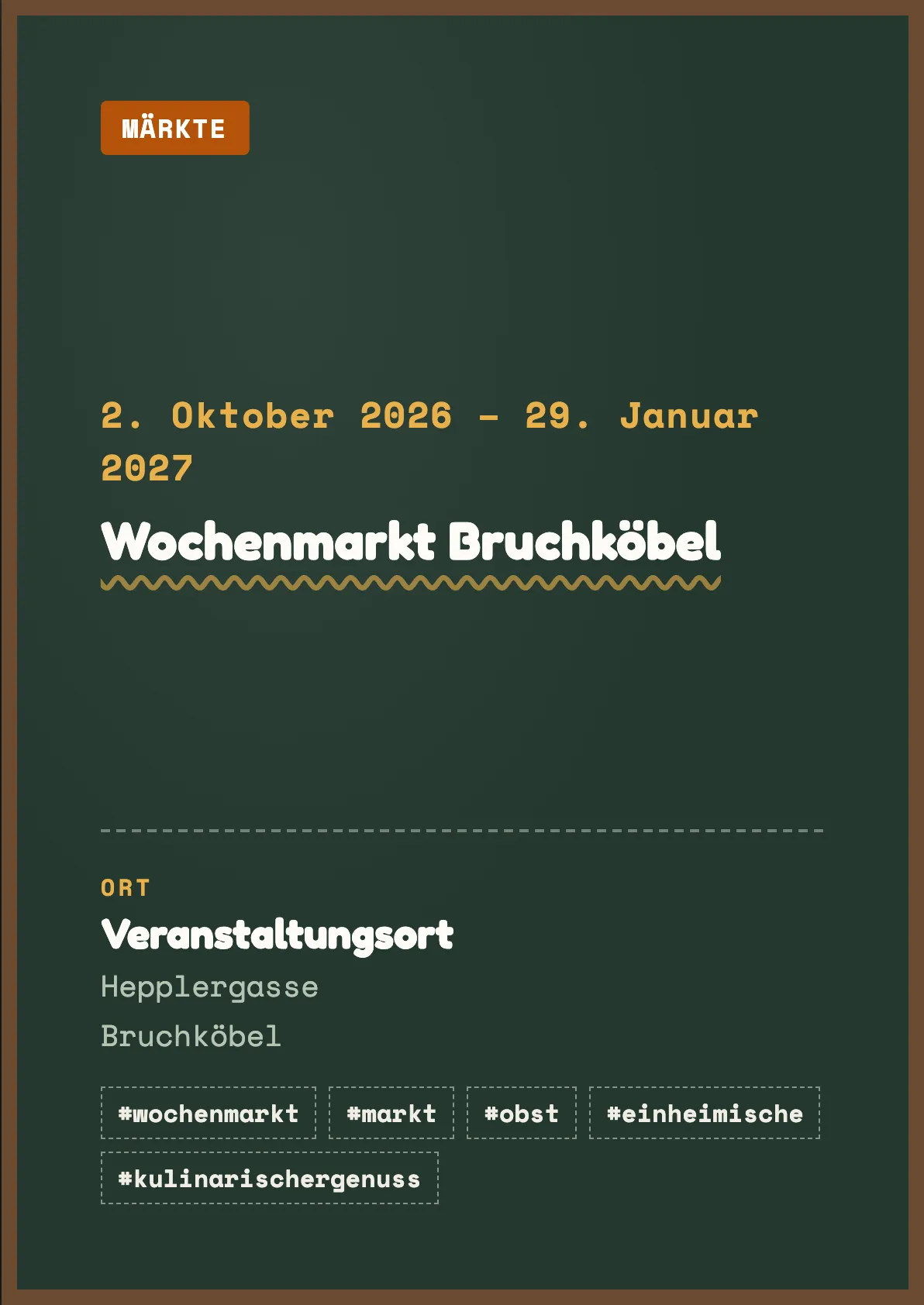 Veranstaltungsflyer