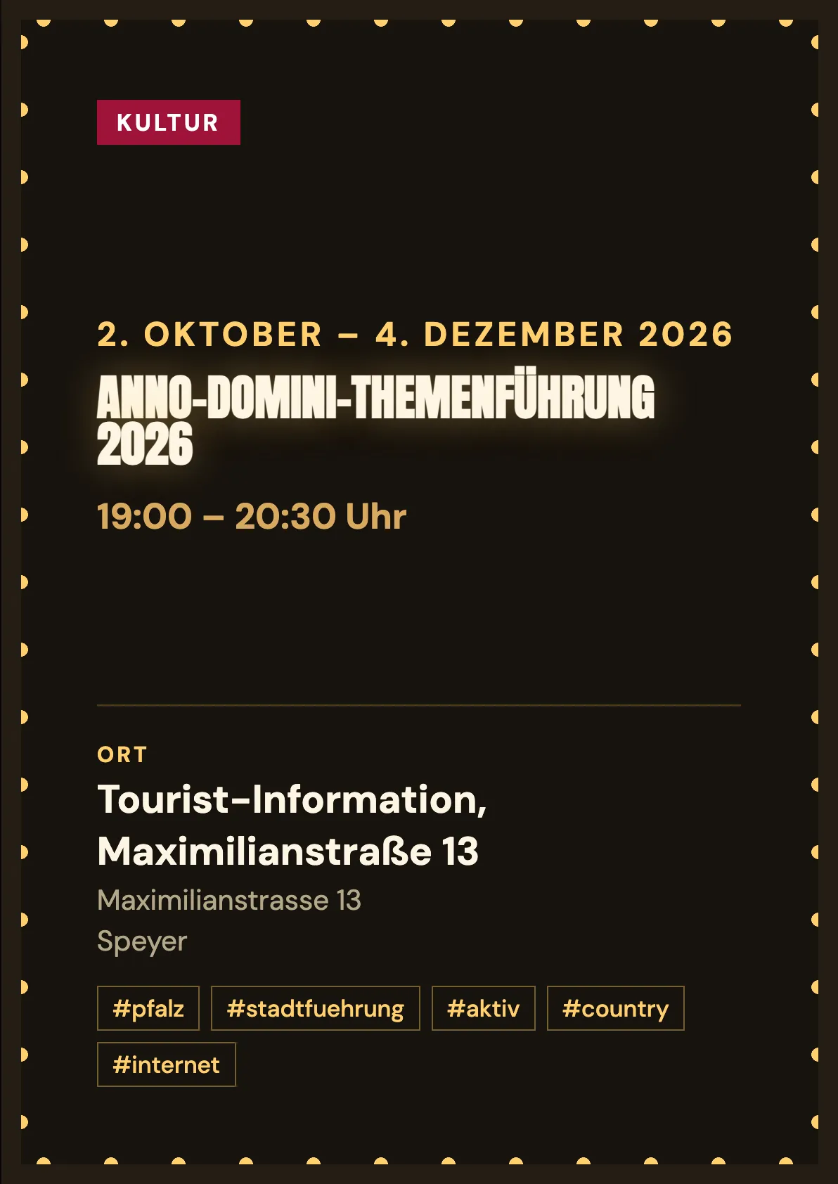 Veranstaltungsflyer