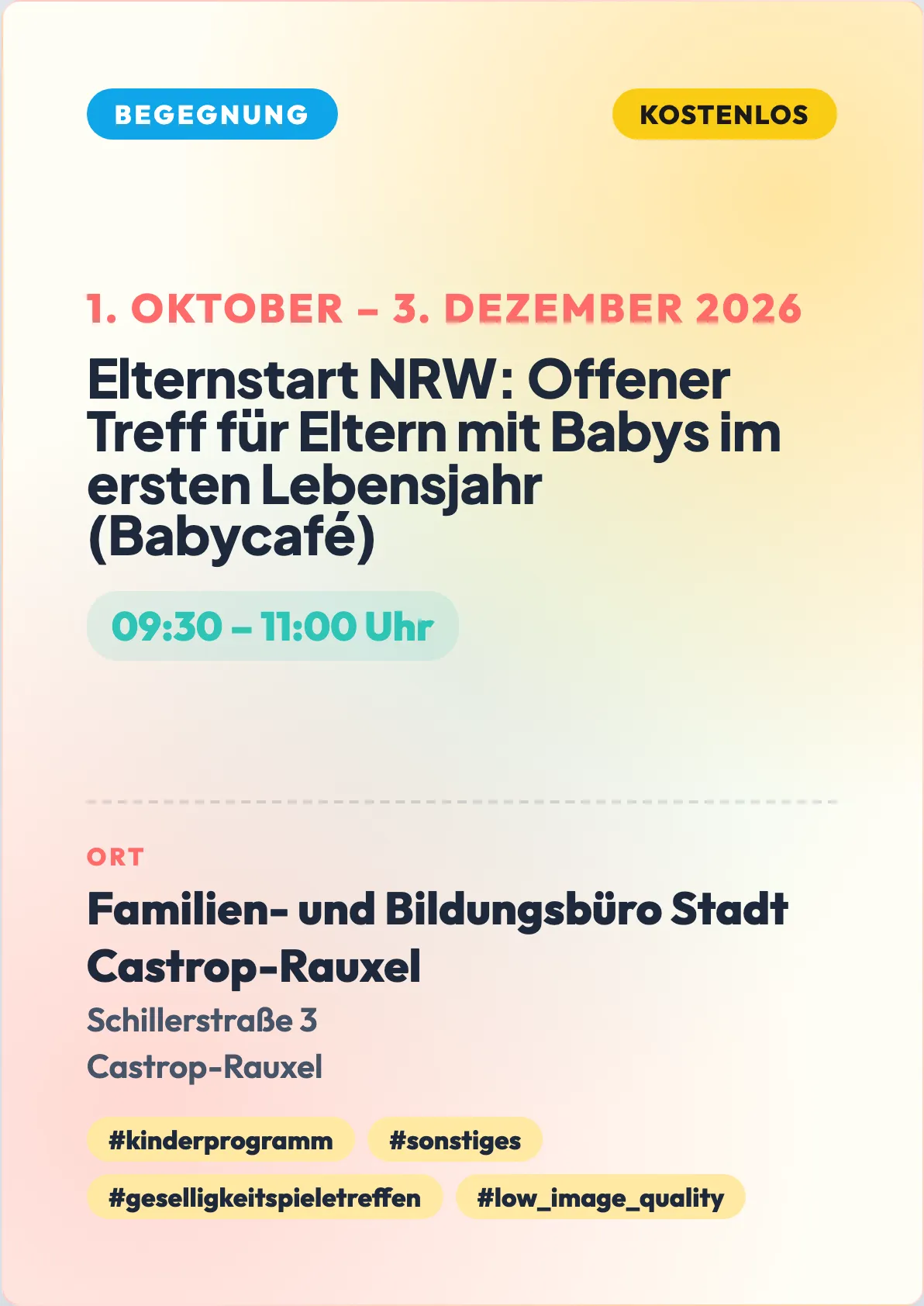 Veranstaltungsflyer
