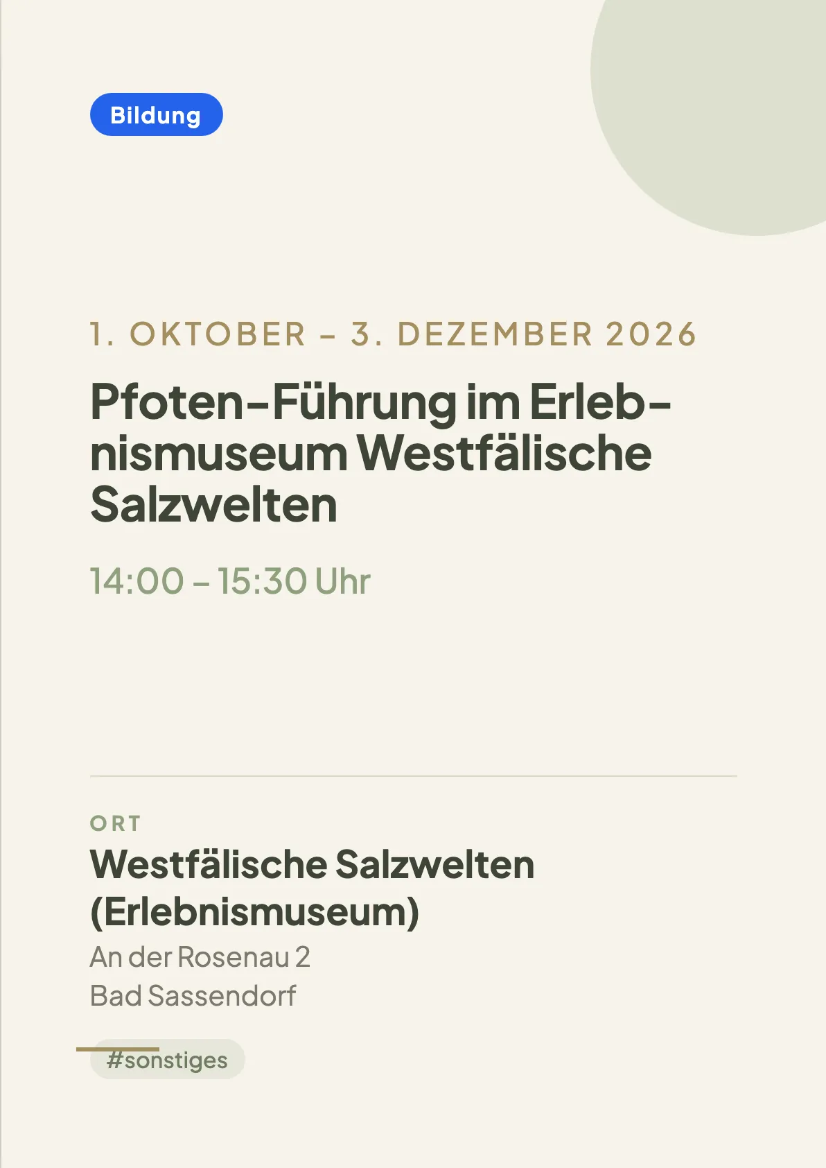 Veranstaltungsflyer