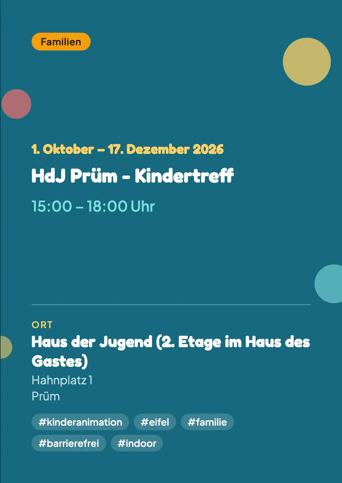 Veranstaltungsflyer
