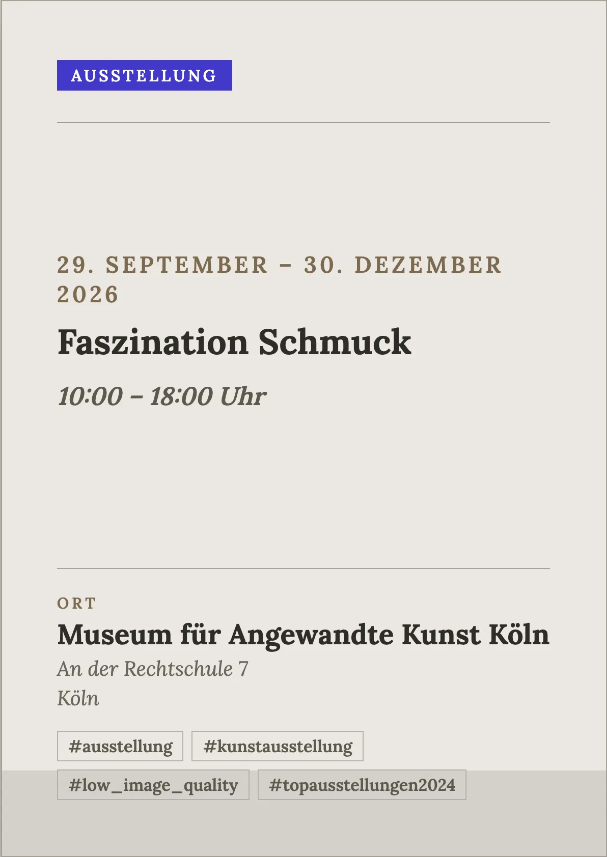 Veranstaltungsflyer