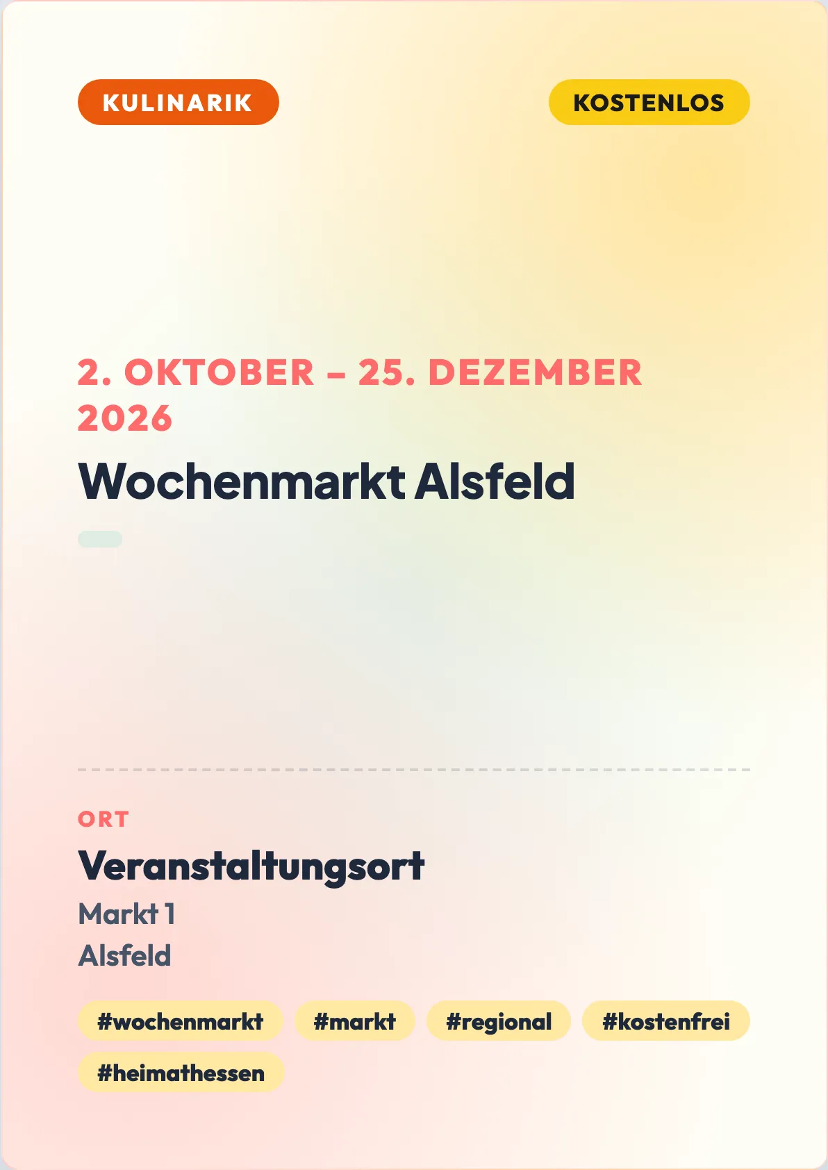 Veranstaltungsflyer
