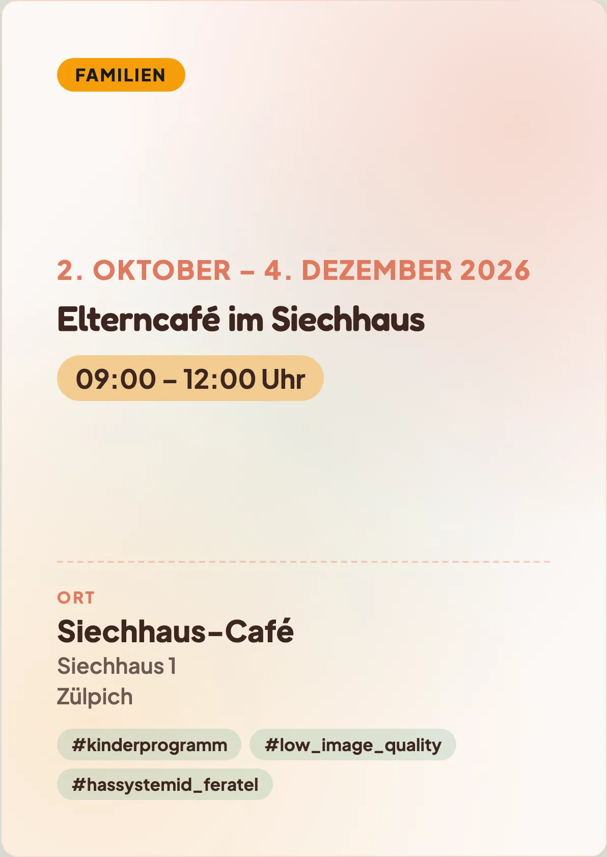 Veranstaltungsflyer