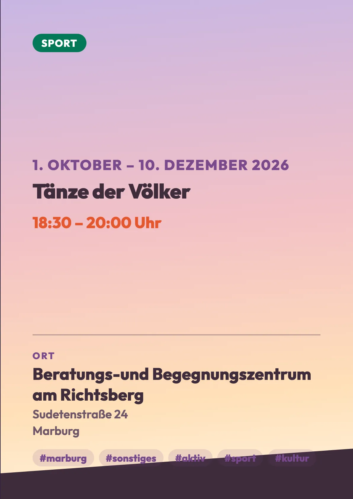 Veranstaltungsflyer