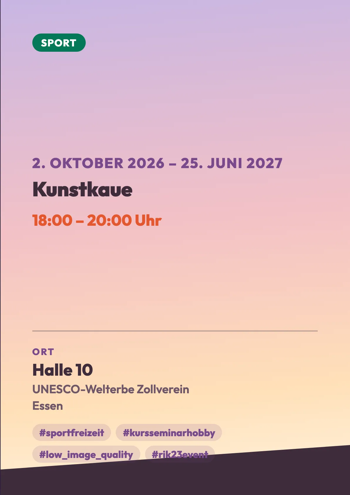 Veranstaltungsflyer