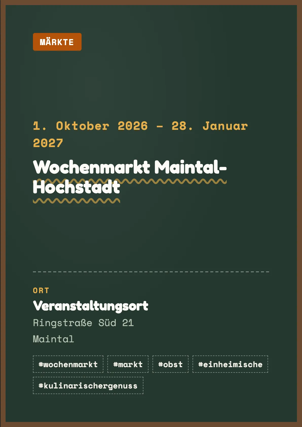 Veranstaltungsflyer