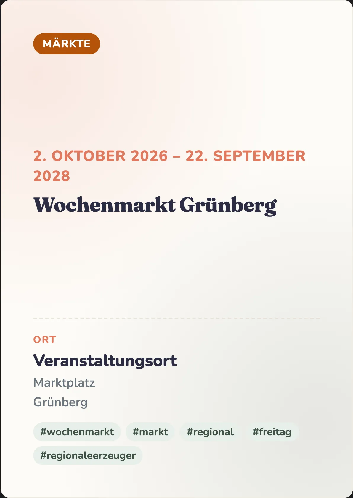 Veranstaltungsflyer