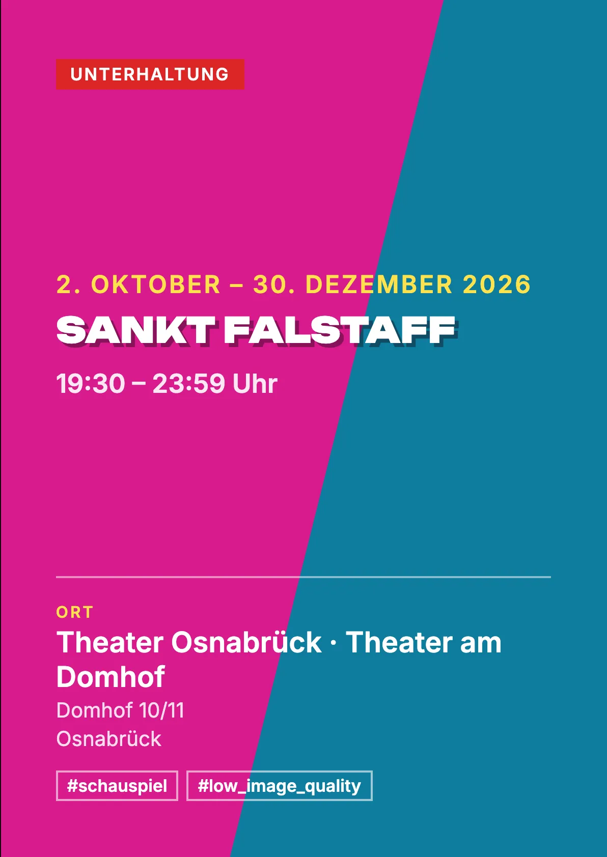 Veranstaltungsflyer