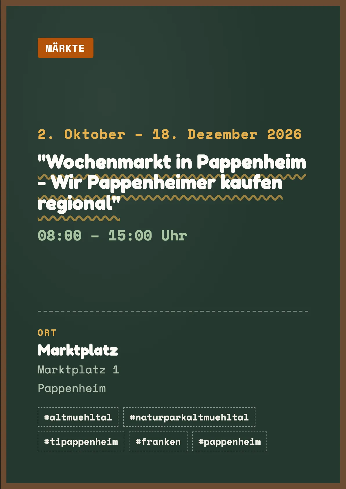 Veranstaltungsflyer