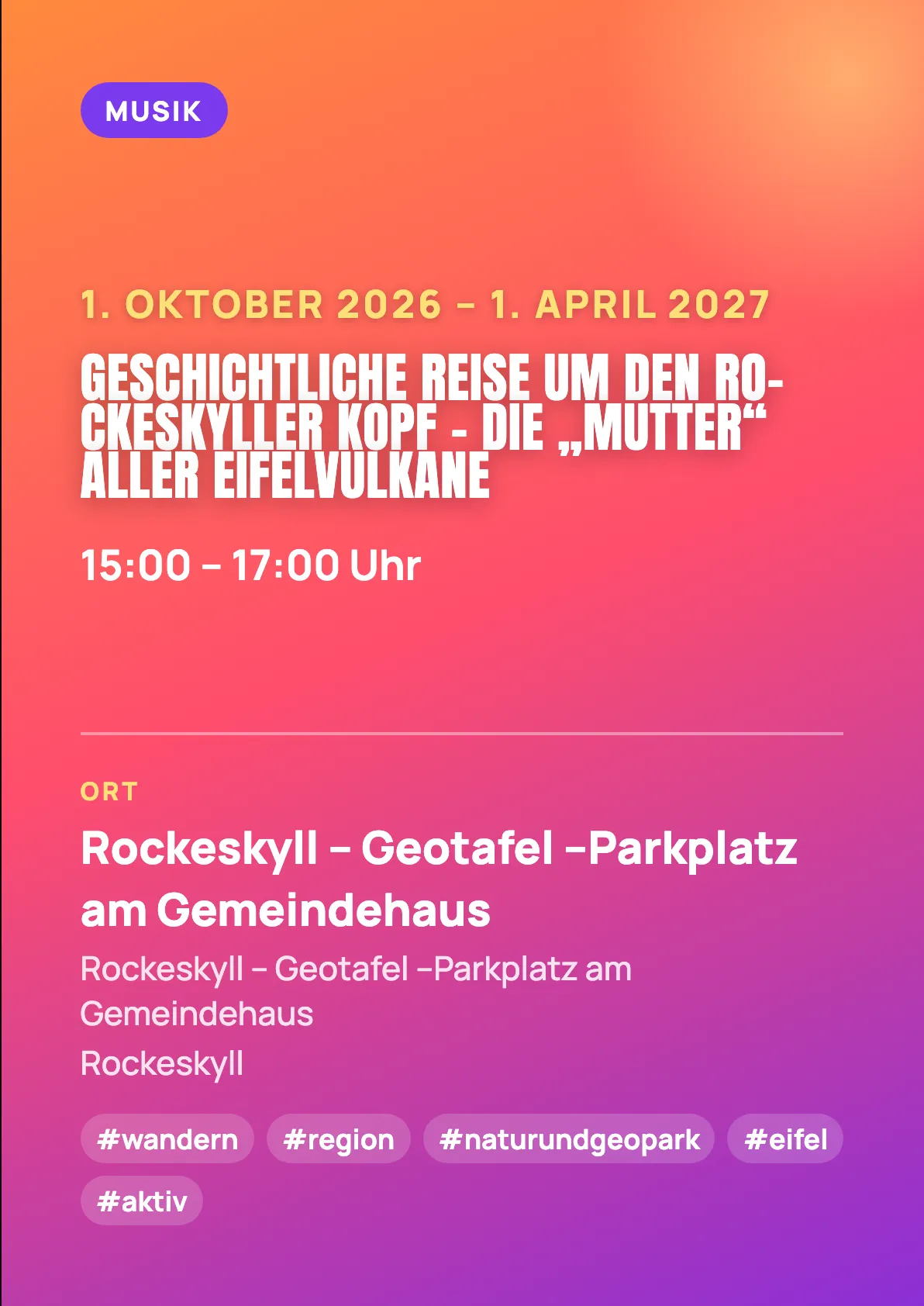 Veranstaltungsflyer