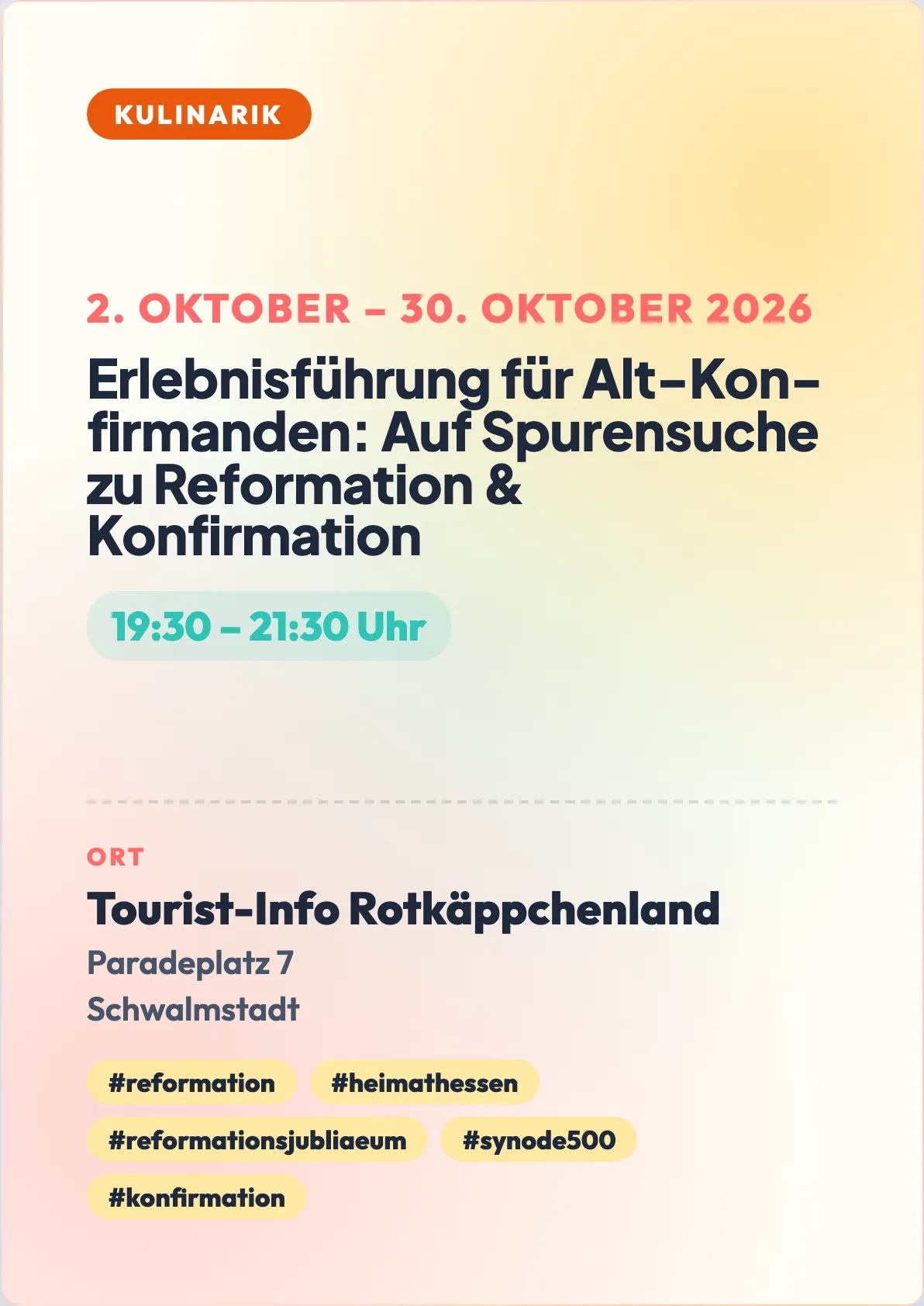 Veranstaltungsflyer