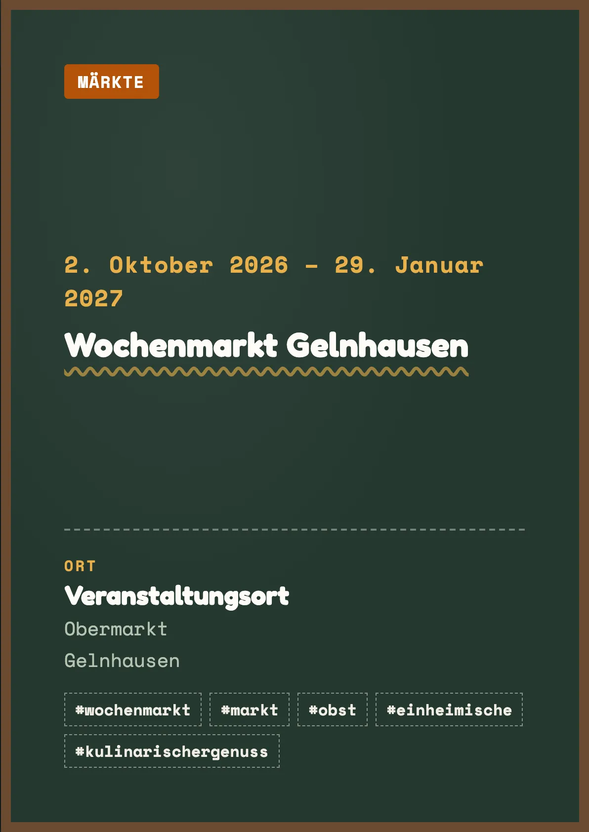 Veranstaltungsflyer