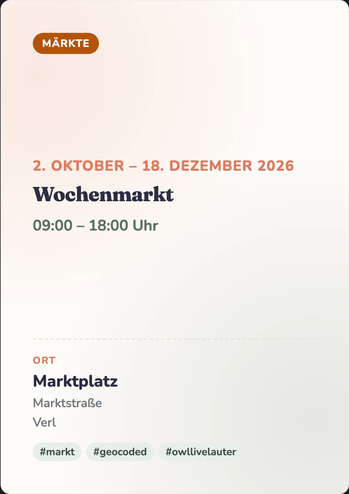 Veranstaltungsflyer