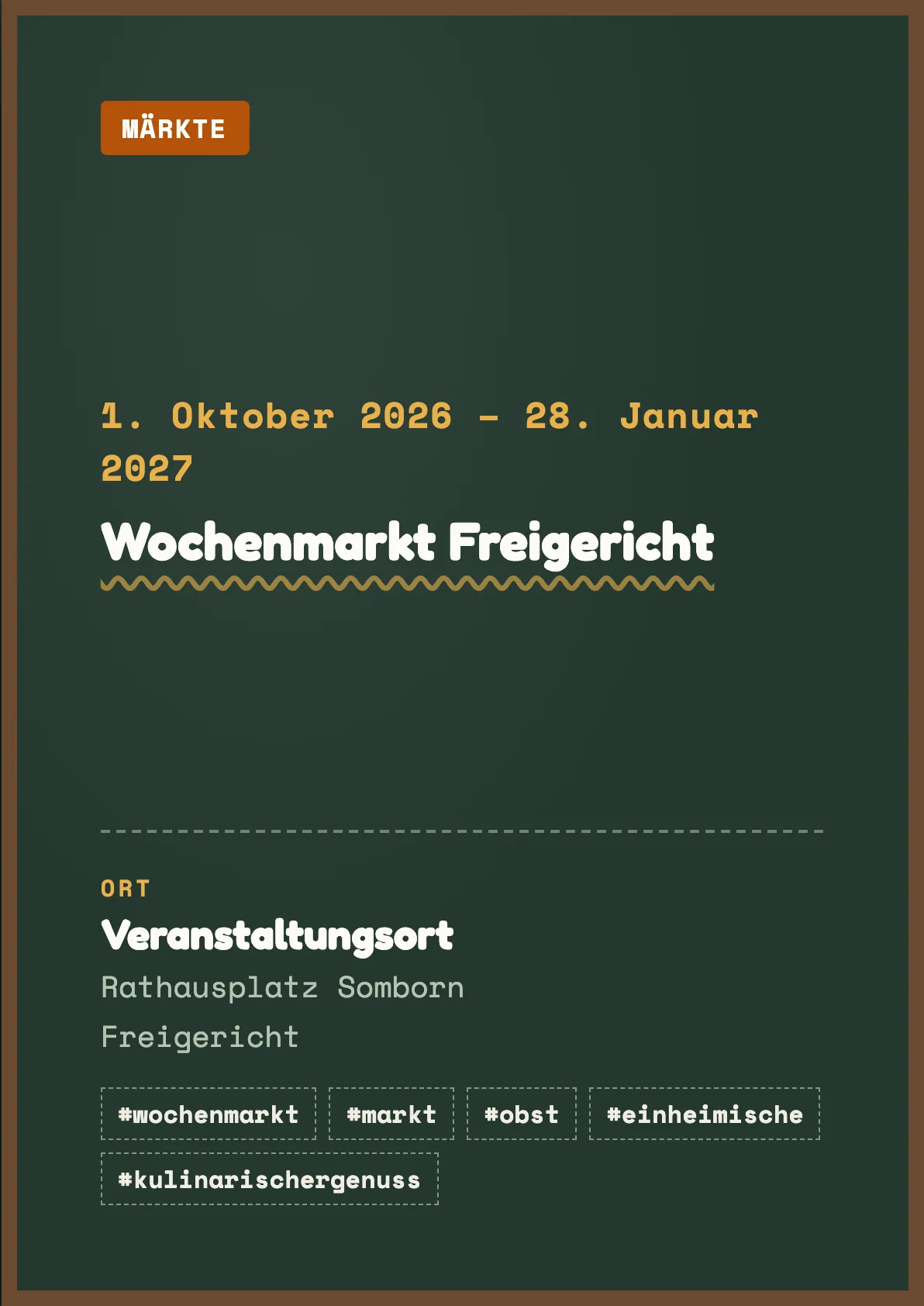 Veranstaltungsflyer