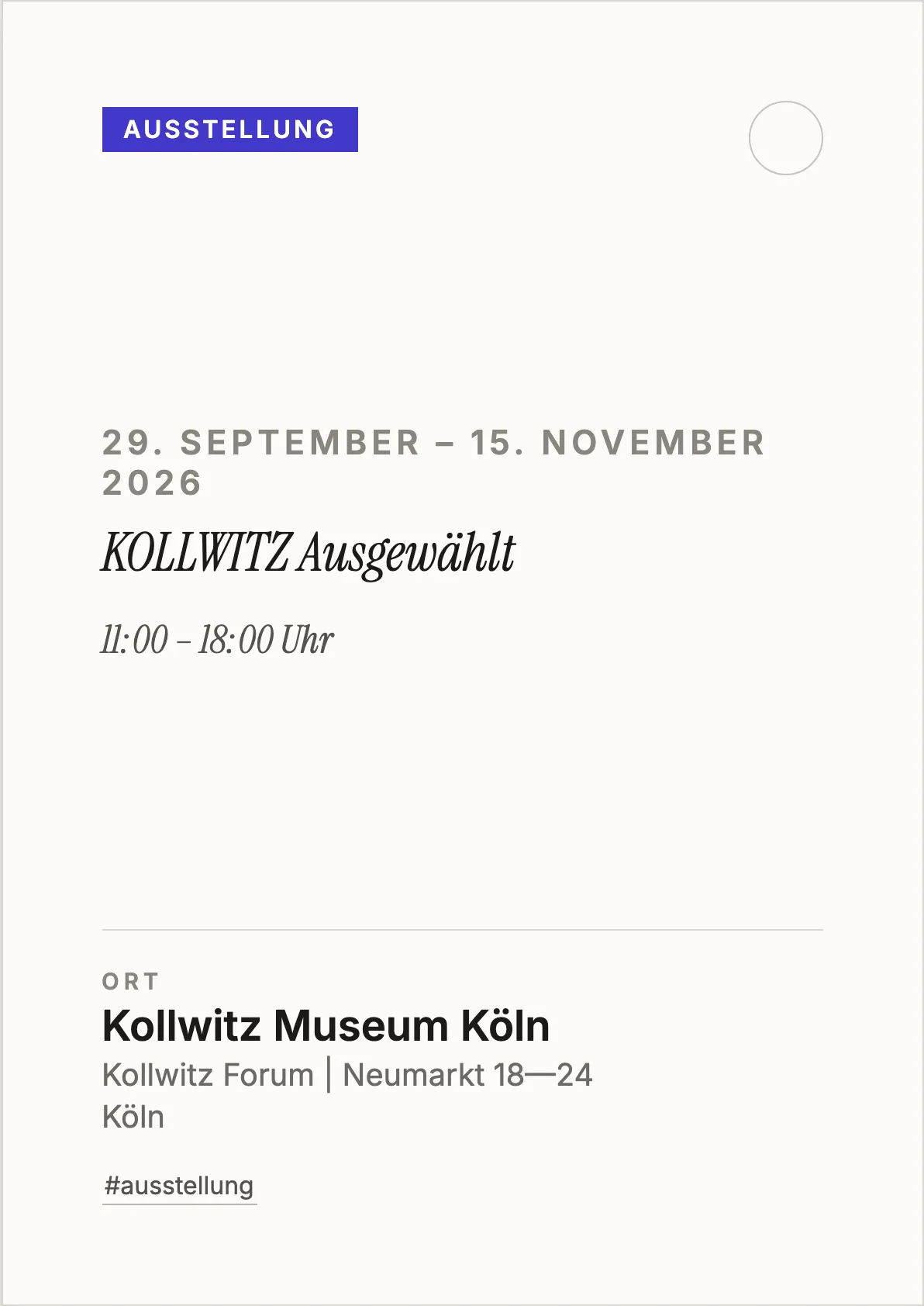 Veranstaltungsflyer