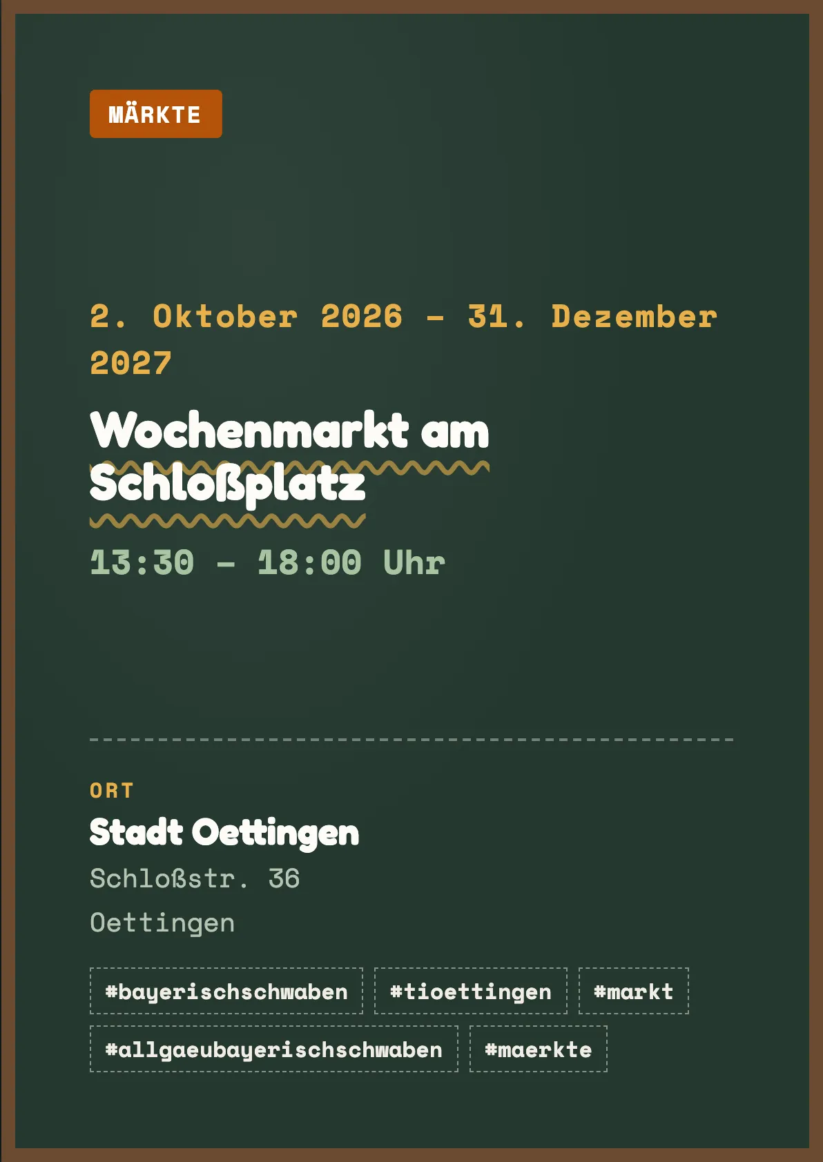 Veranstaltungsflyer