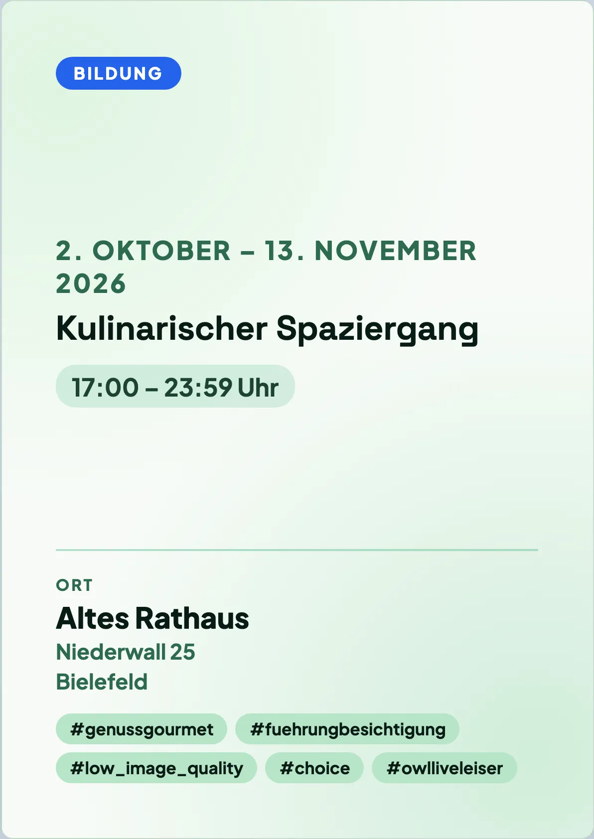 Veranstaltungsflyer